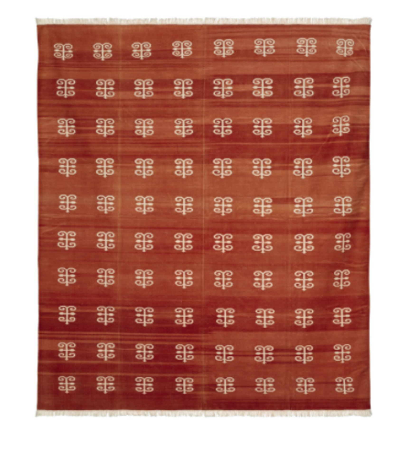 OKA Sulamani Rug Hand-woven, Fringed endsDetails:Colour: Persian Red Material: 100% cotton