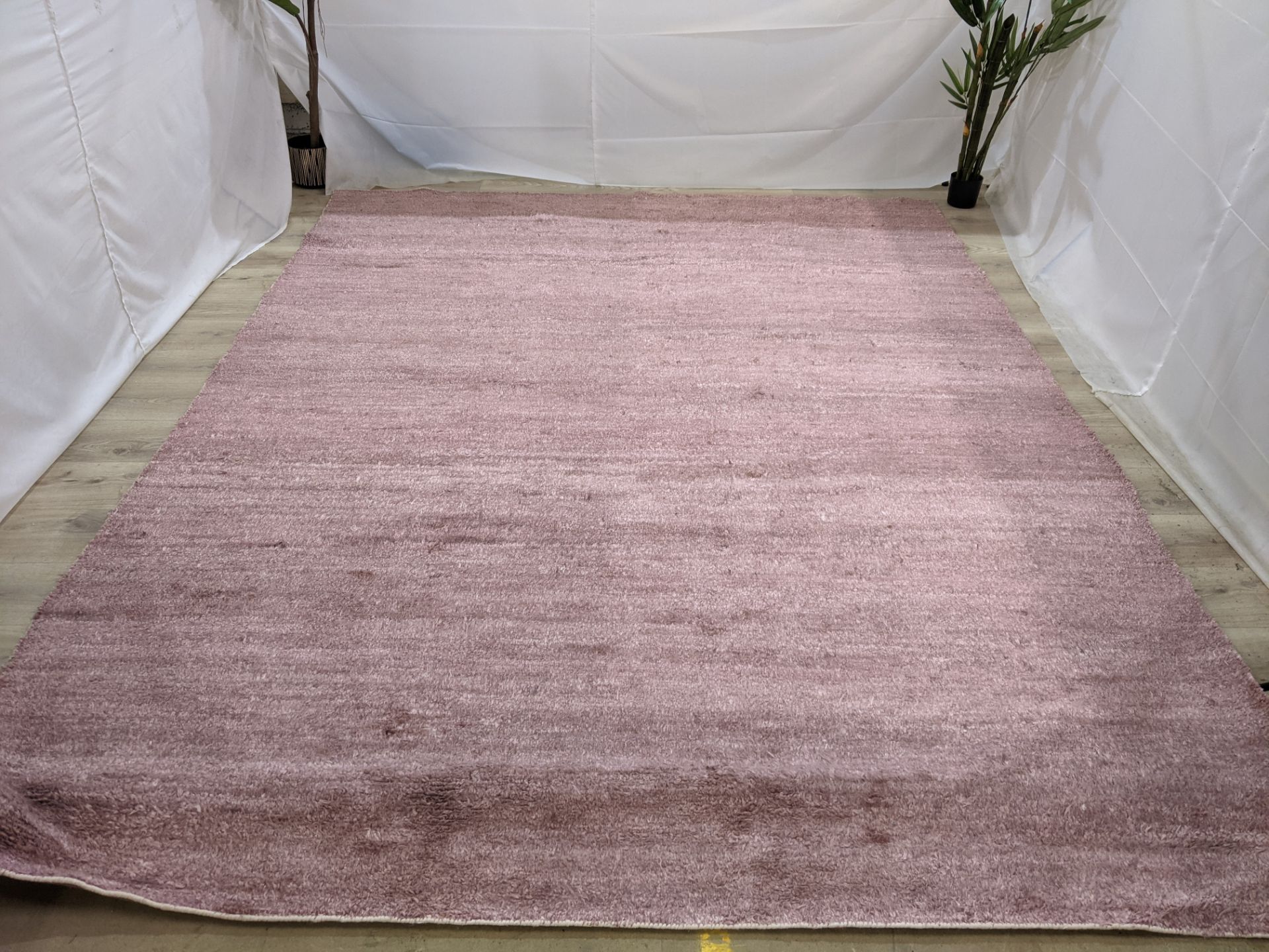 OKA Skye Rug 3m x 2.4m Hand Knotted in an Ombre effect.Details:Colour: Pink Material: 40% linen, 20%