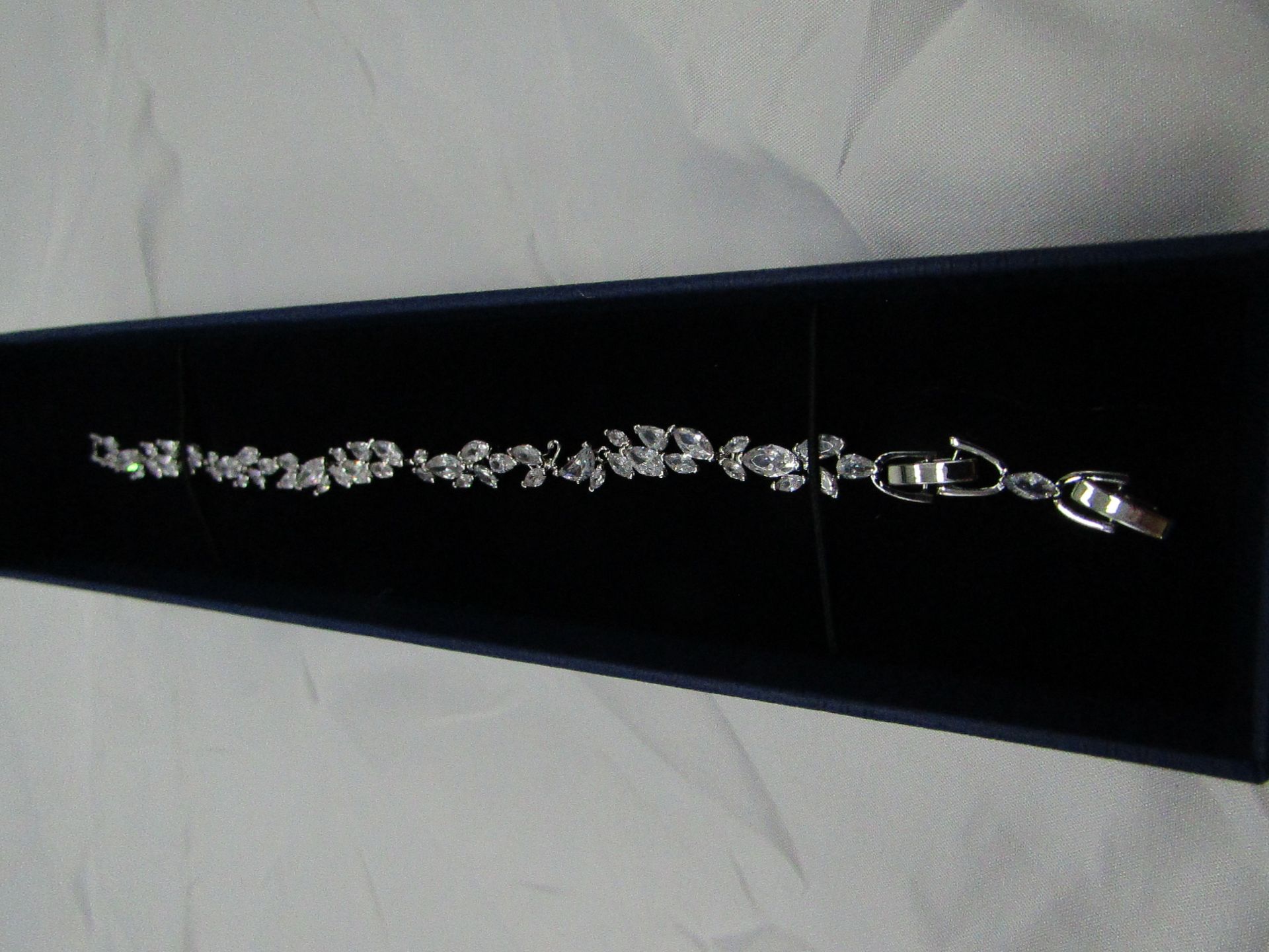 Swarovski 5419244 Louison Rhodium Plated bracelet, new in presentation box and gift bag. - Image 2 of 2