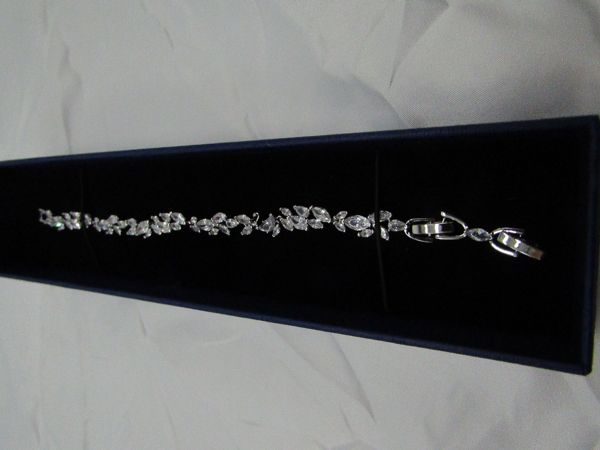 Swarovski 5419244 Louison Rhodium Plated bracelet, new in presentation box and gift bag. - Image 2 of 2