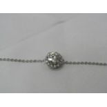 1 Carat Round Brilliant Cut Moissanite stone in a 925 Silver setting and Bracelet, new and comes