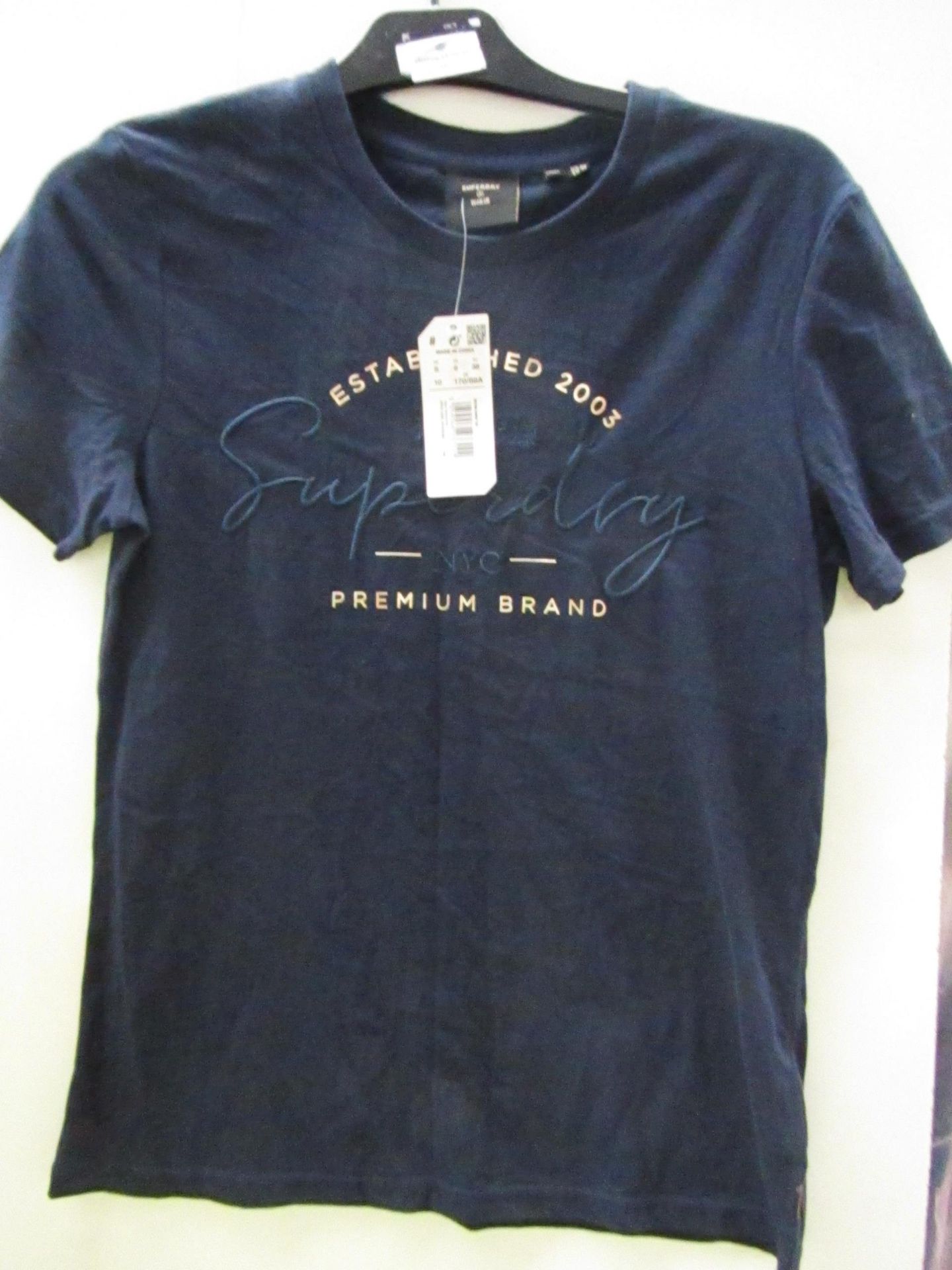 Superdry T/Shirt Navy Size S New With Tags