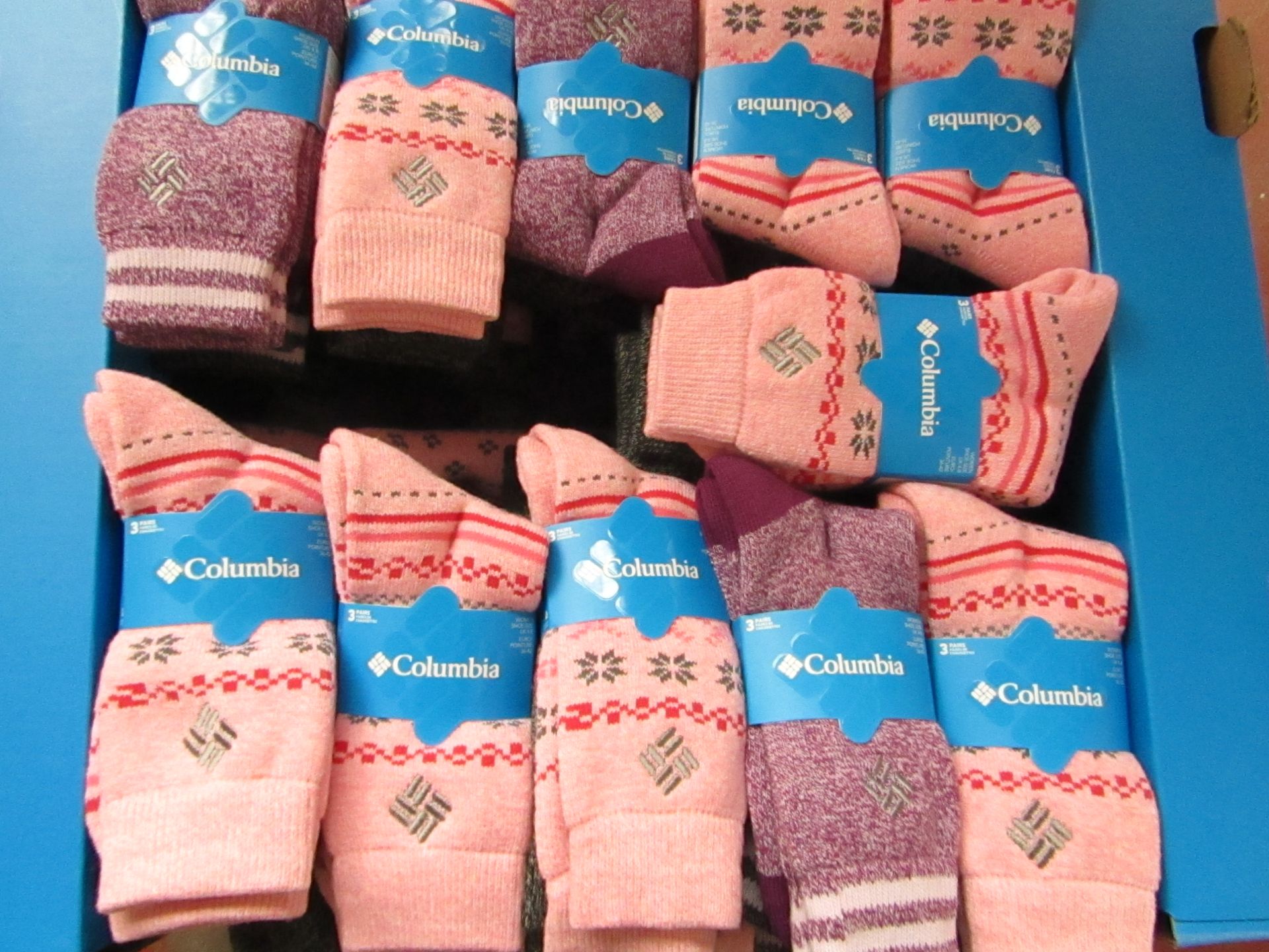 Columbia Lined Sock Size 4-8 PK of 3 New & Packaged ( Picked At Random So Colours Will Differ From