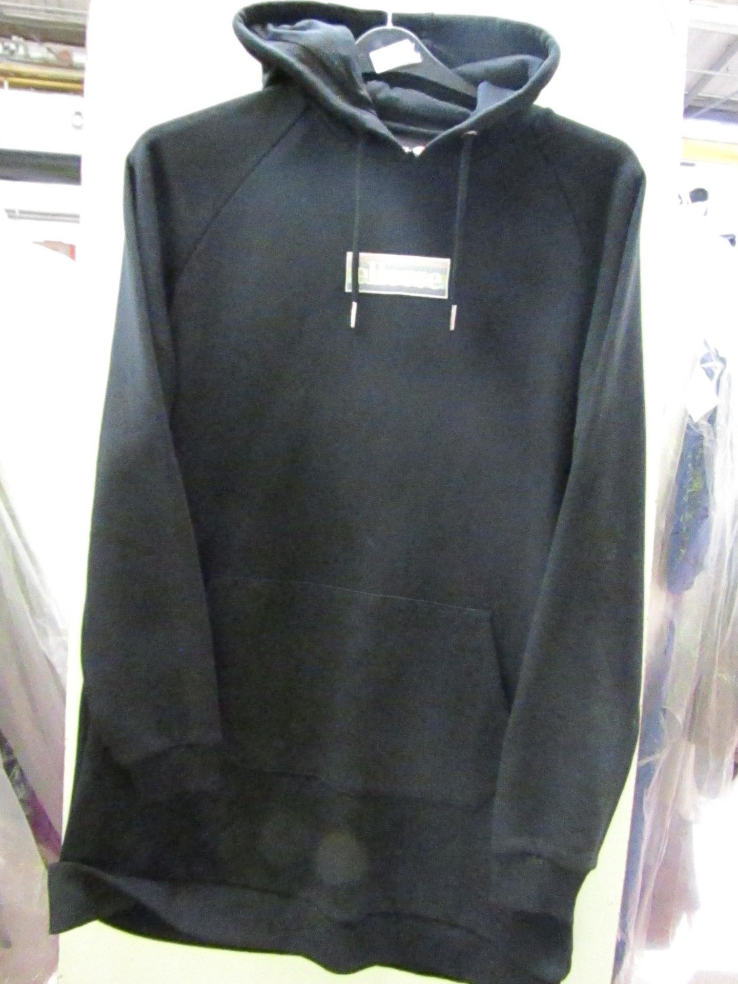 Ellesse Long Hoodie Black Size 10 Unworn No Tags