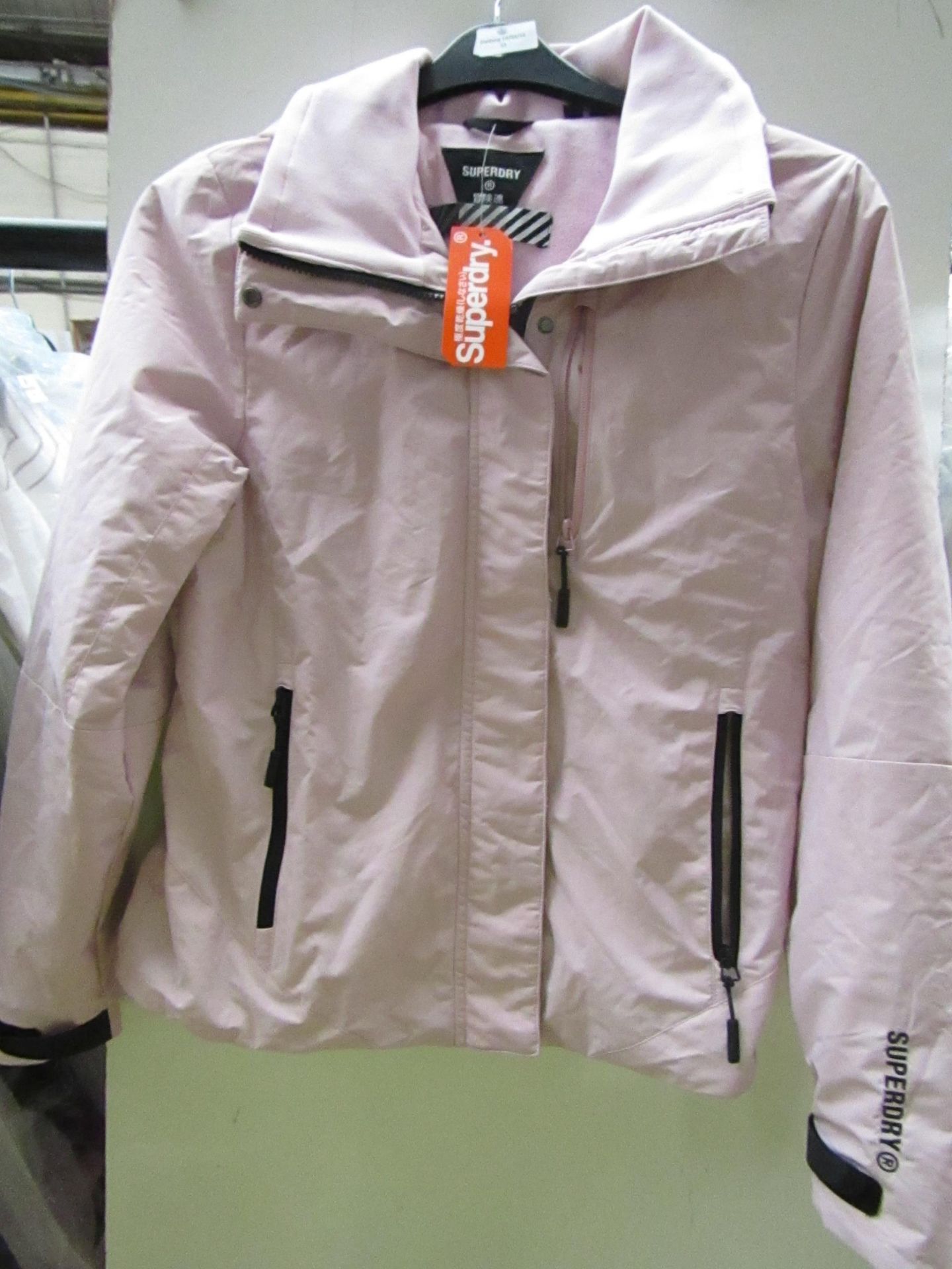 Superdry Hurricane Jacket Dusky Pink Size S New With Tags RRP £80