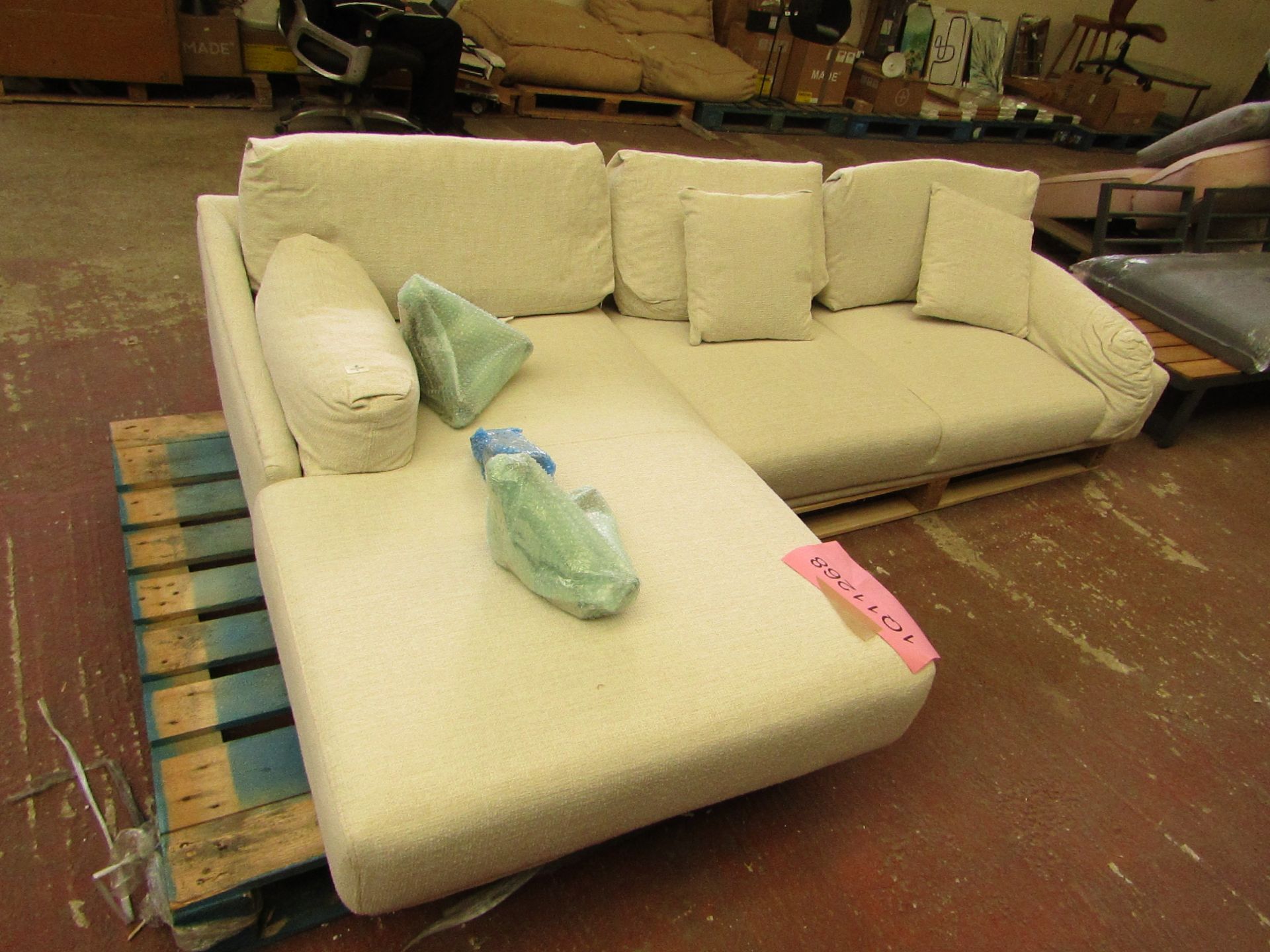 | 1X | VIVENSE LEO LEFT HAND FACING CORNER SOFA | GOOD CONDITION & HAS FEET BUT COULD DO WITH A