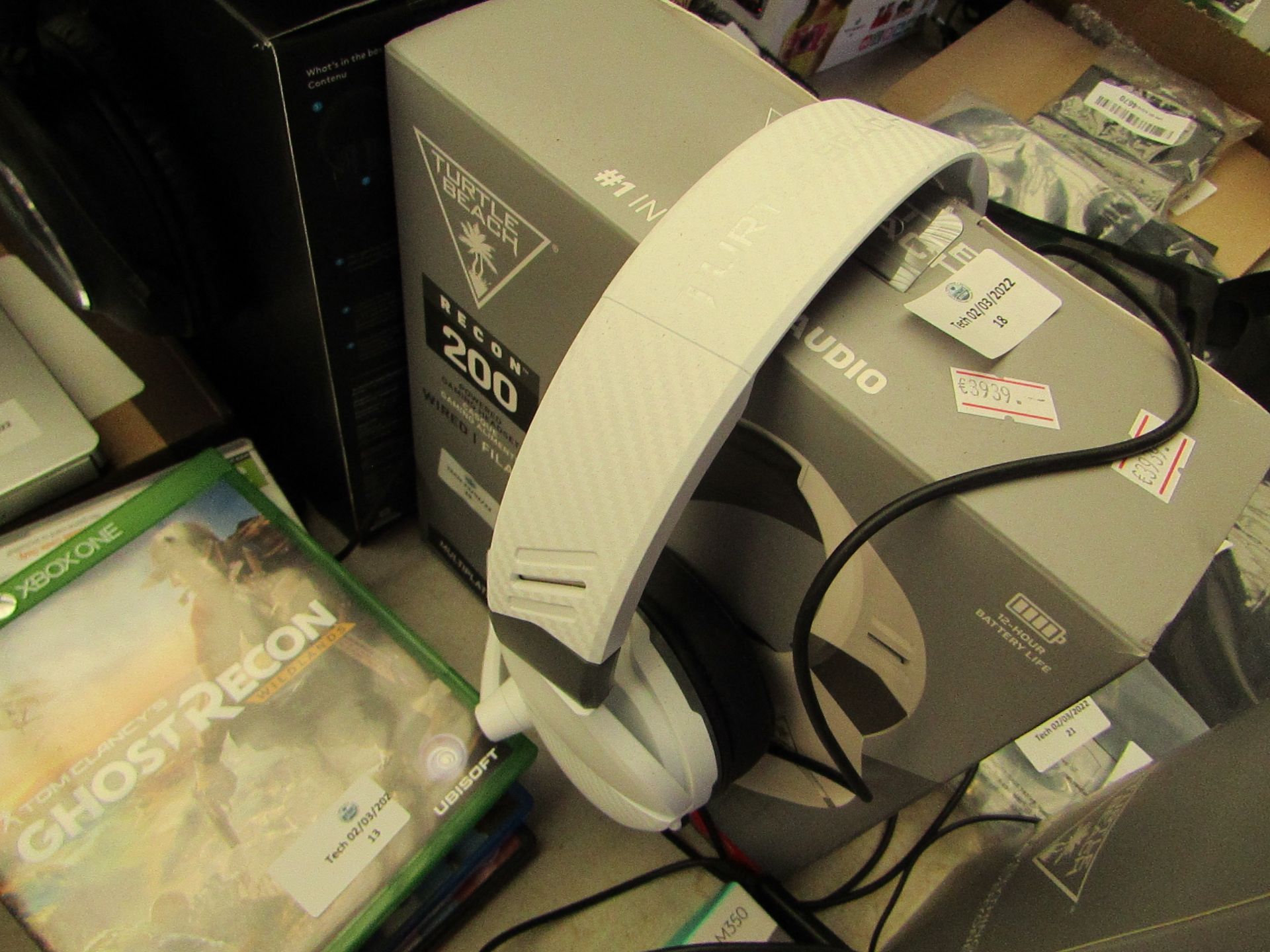 1X Turtle Beach Recon 200 Wired Gaming Headset, White, Unchecked & Boxed, RRP £ 49.99 @ Argos