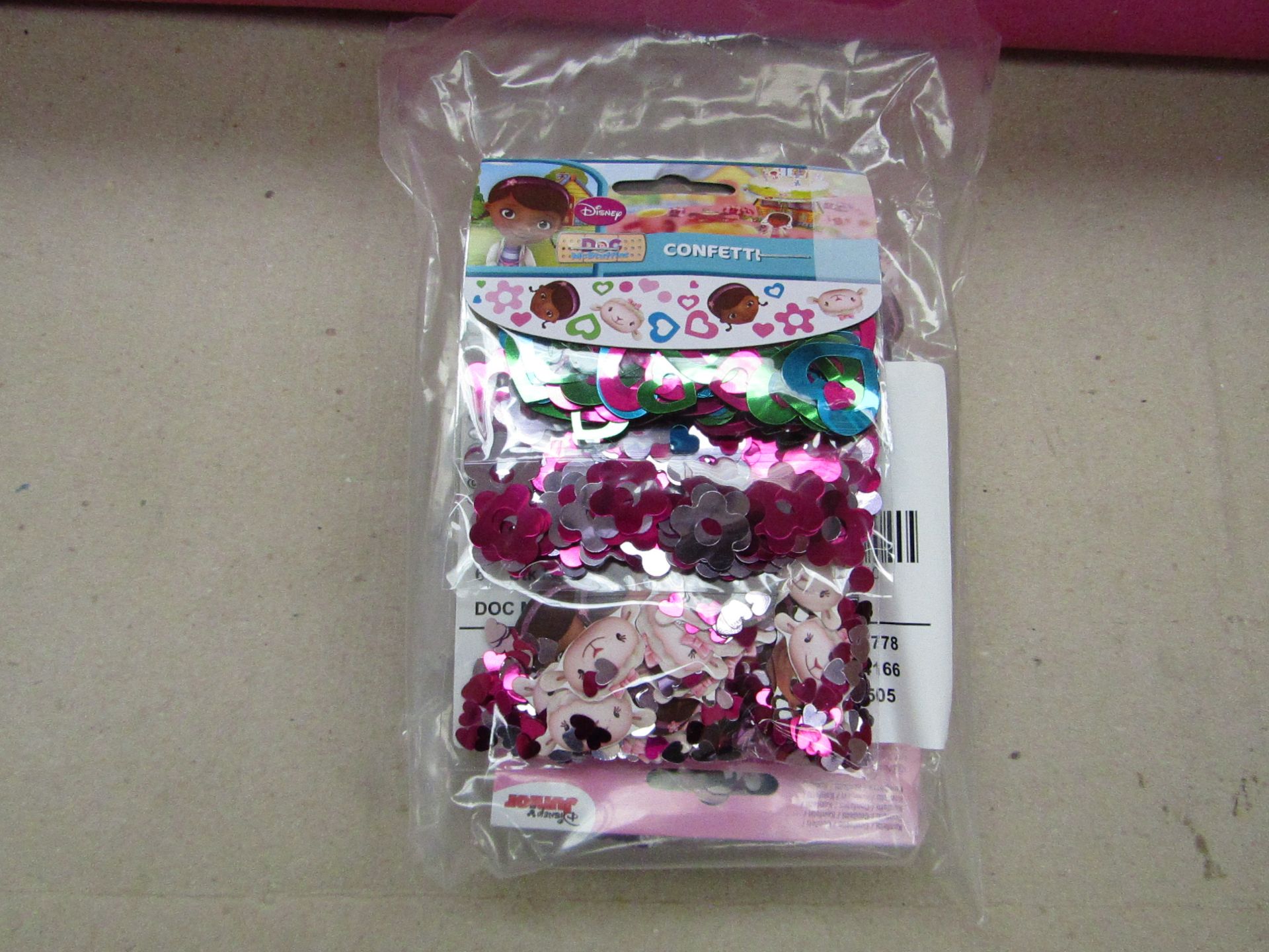 24x Disney - Doc McStuffins Confetti ( 4x Packs of 6 ) - New & Packaged.