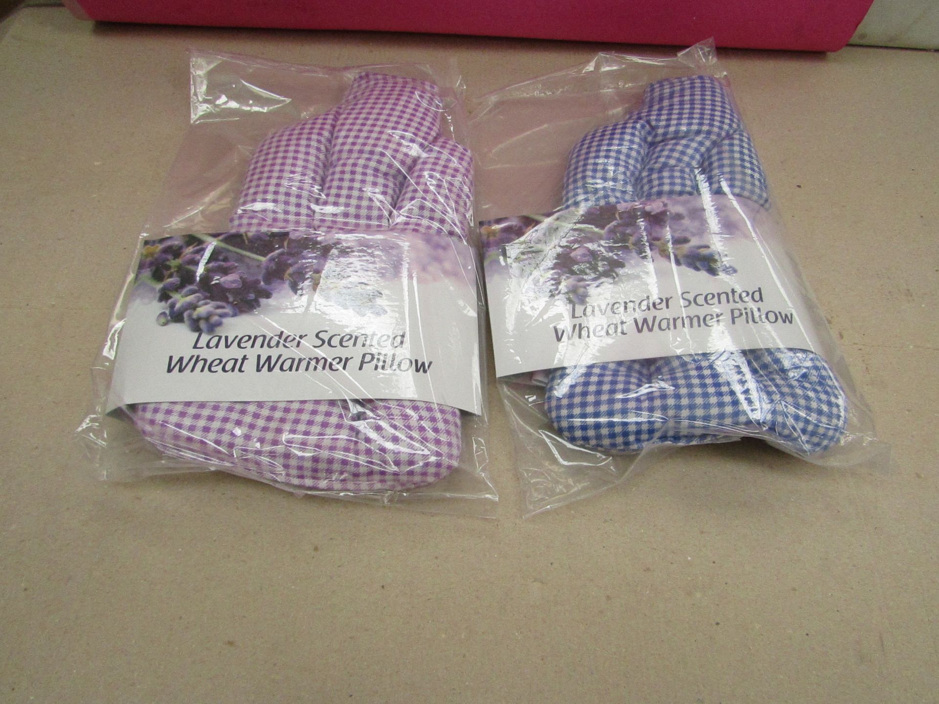 2x Lavendar Scented Wheat Pillow Warmer - Unused & Packaged.