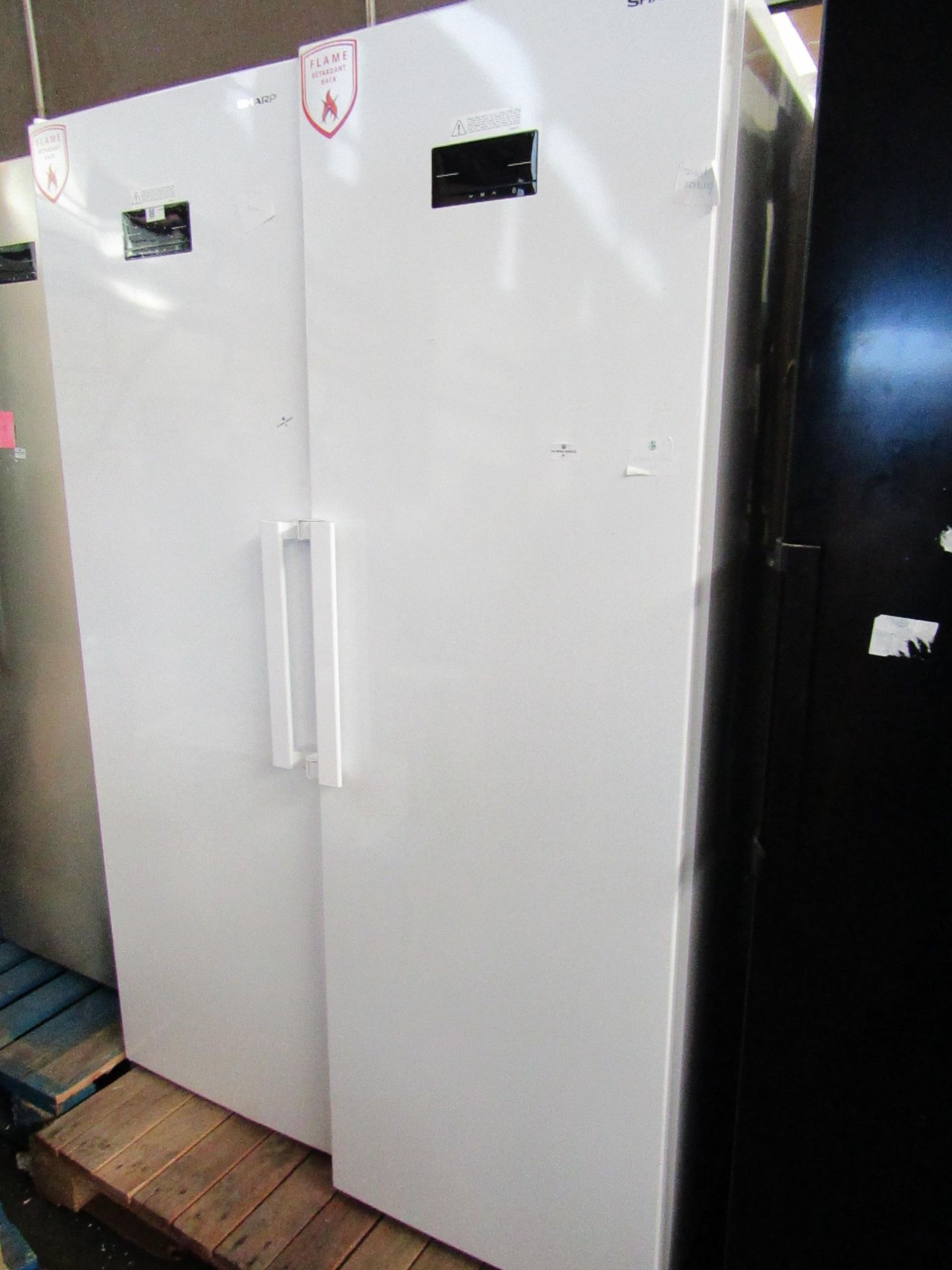 Sharp tall freestanding fridge, tested working.