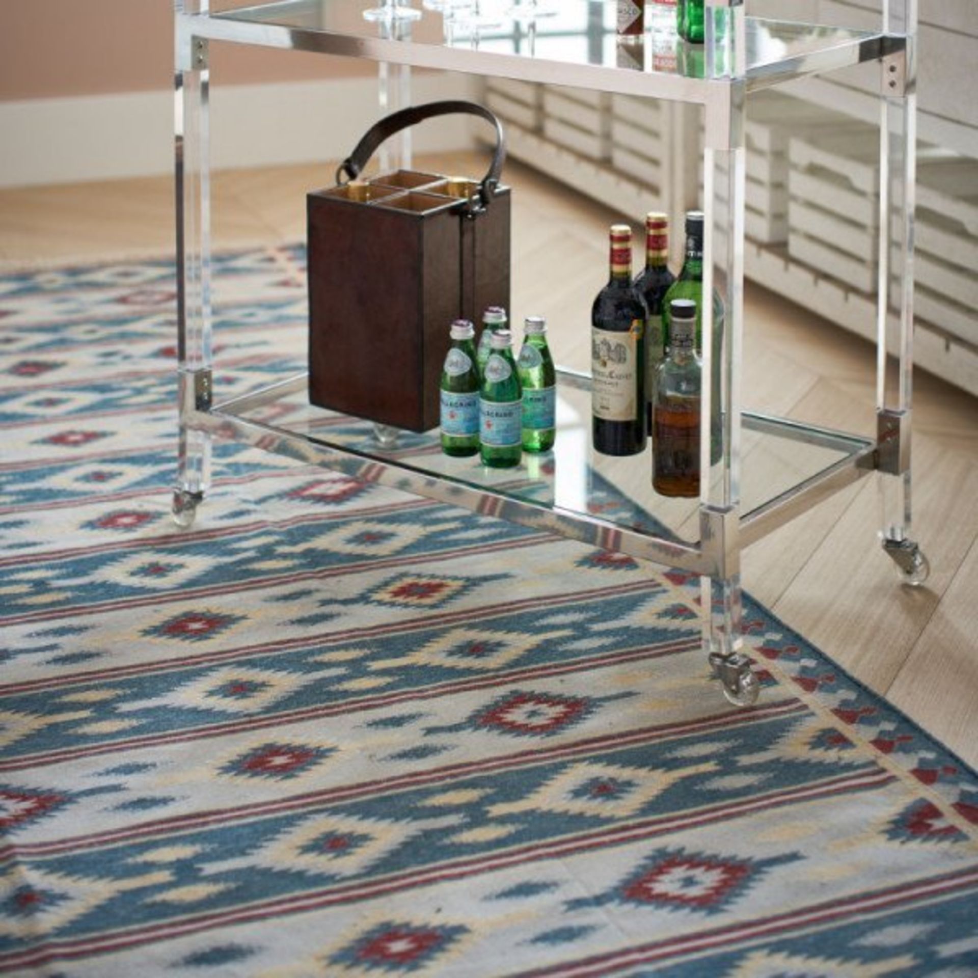 OKA Sumba Floor Rug Details: Range: Sumba Type: Rug Colour: Red and Blue Dimensions: 200 x 300 cm