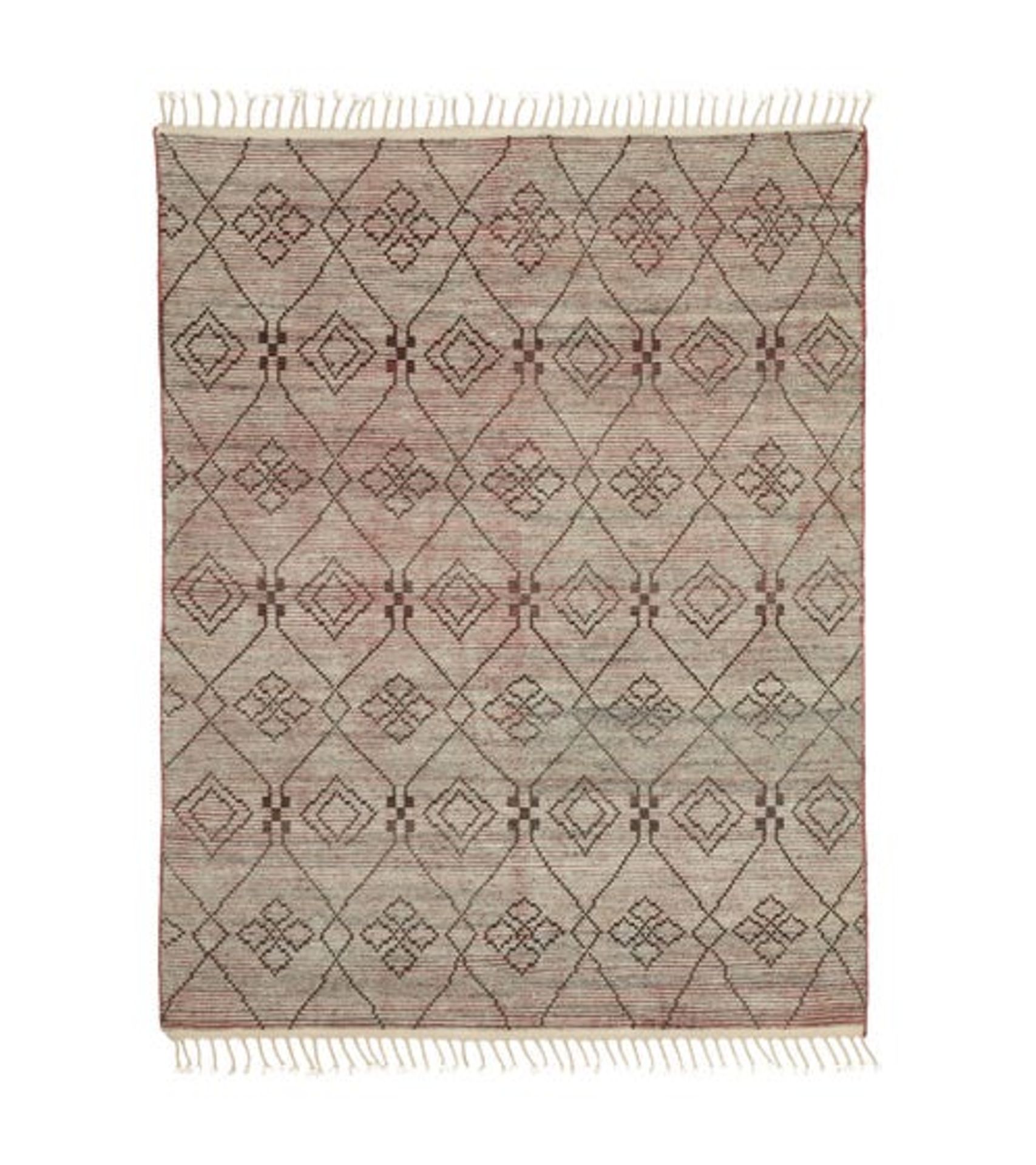 OKA Cullinan Rug Be mesmerised by this beautiful hand-knotted rug, decorated with intricate