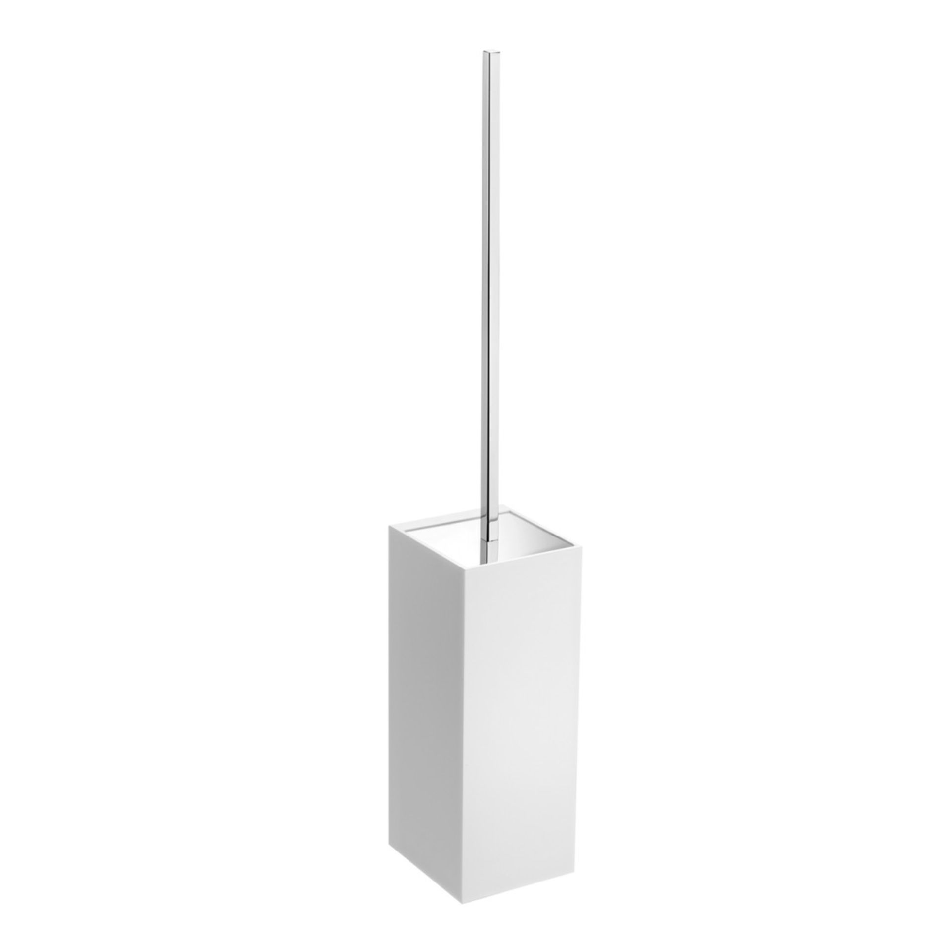 Cosmic - Bathlife Freestanding Or Wall Mountable Toilet Brush - White & Chrome - New & Boxed.