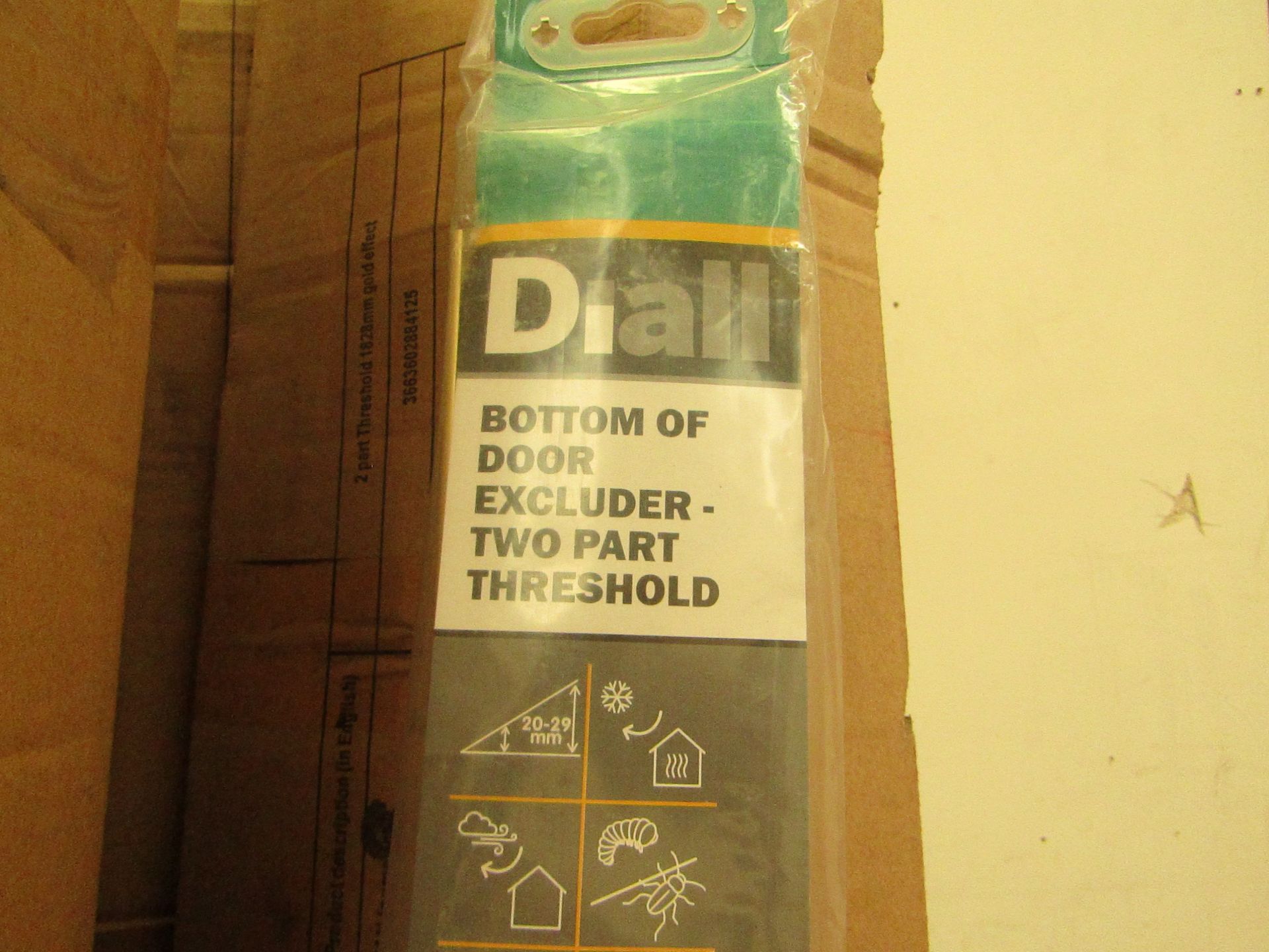 20x Diall - Bottom Of Door Excluder-Two Part Threshold ( 182.8 cm Long ) - Unused & Boxed.
