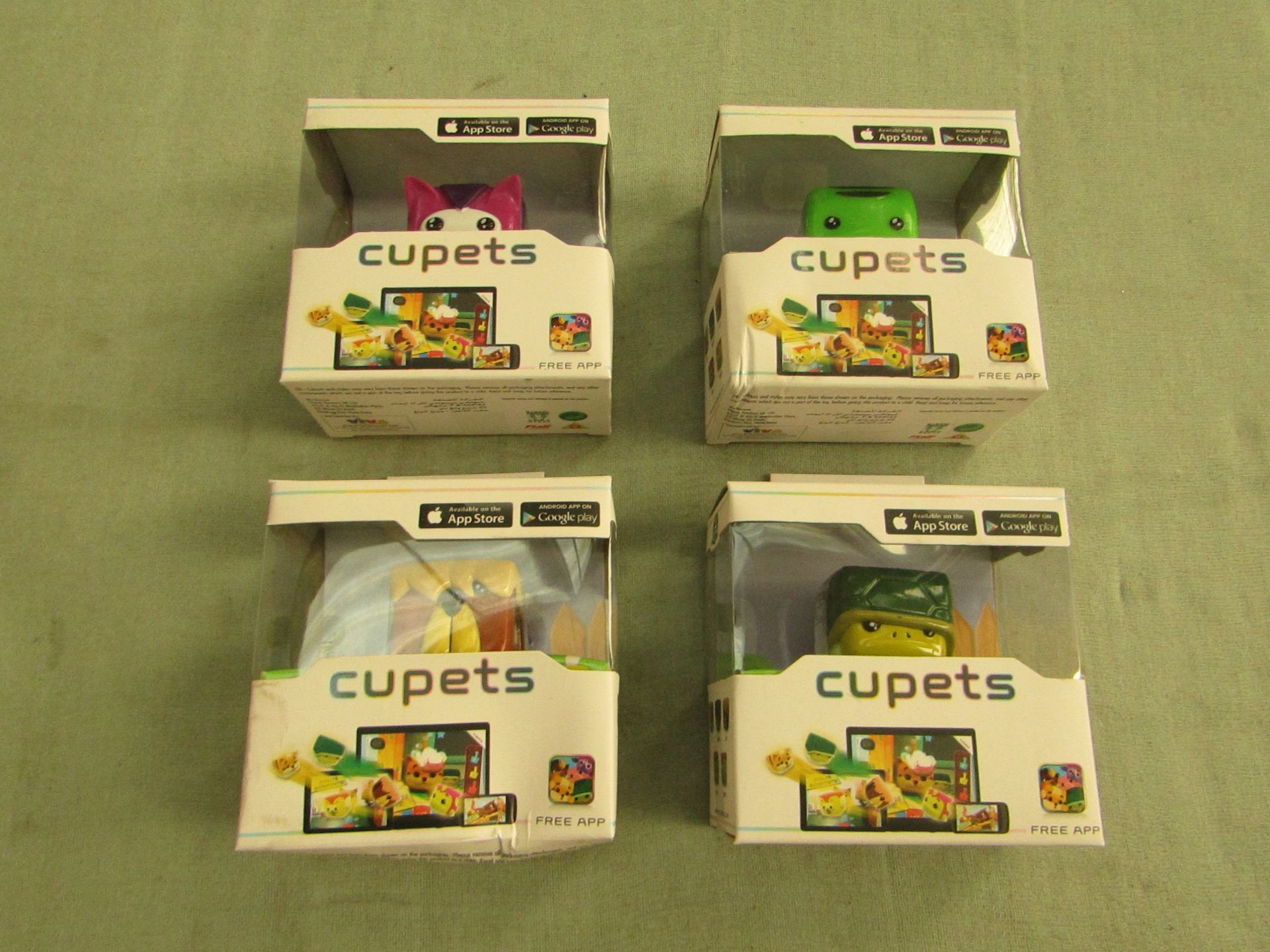 4x Cupets - Compatible App Toy ( Please Note Will Be Picked At Random ) - New & Boxed.