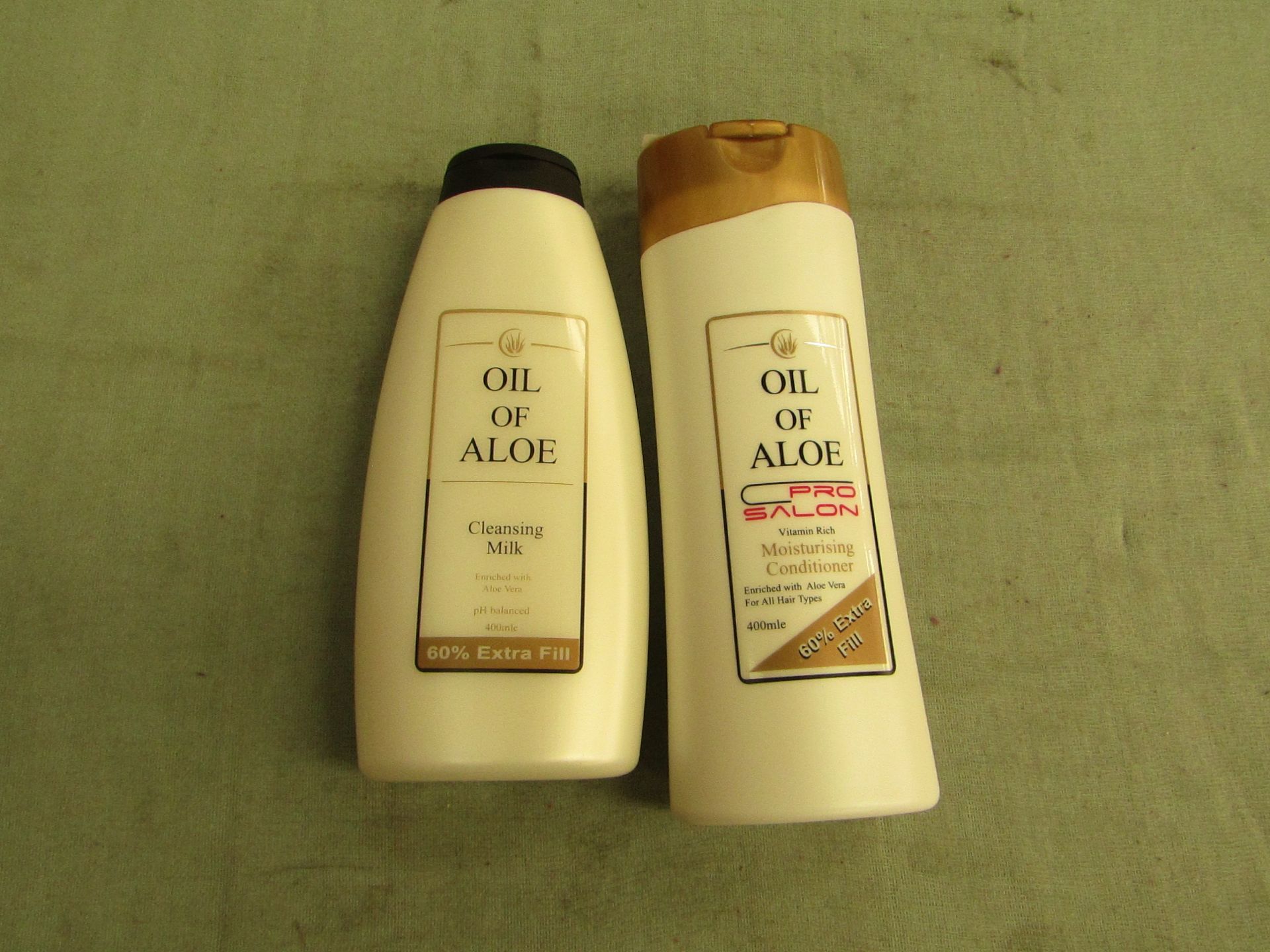 1x OIL OF ALOE - Cleansing Milk Enriched With Aloe Vera - 400ml - New. 1x OIL OF ALOE - Pro Salon