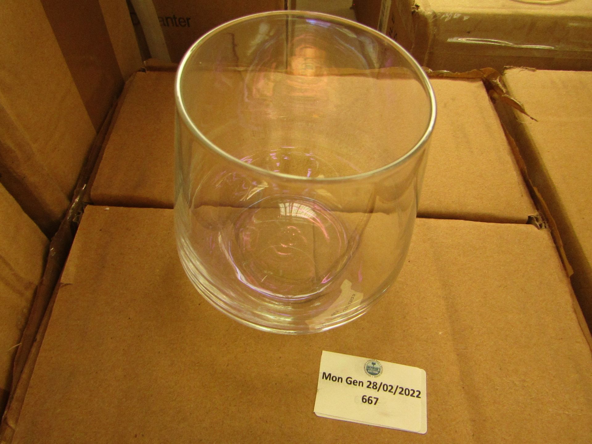 Maison & White - Set of 4 Iridescent Tumblers - Unused & Boxed.