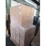 A Pallet of 7 Black Iron Side tables, raw returns which are unchecked
