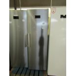 Sharp freestanding fridge, unchecked due to room temperature being too low.