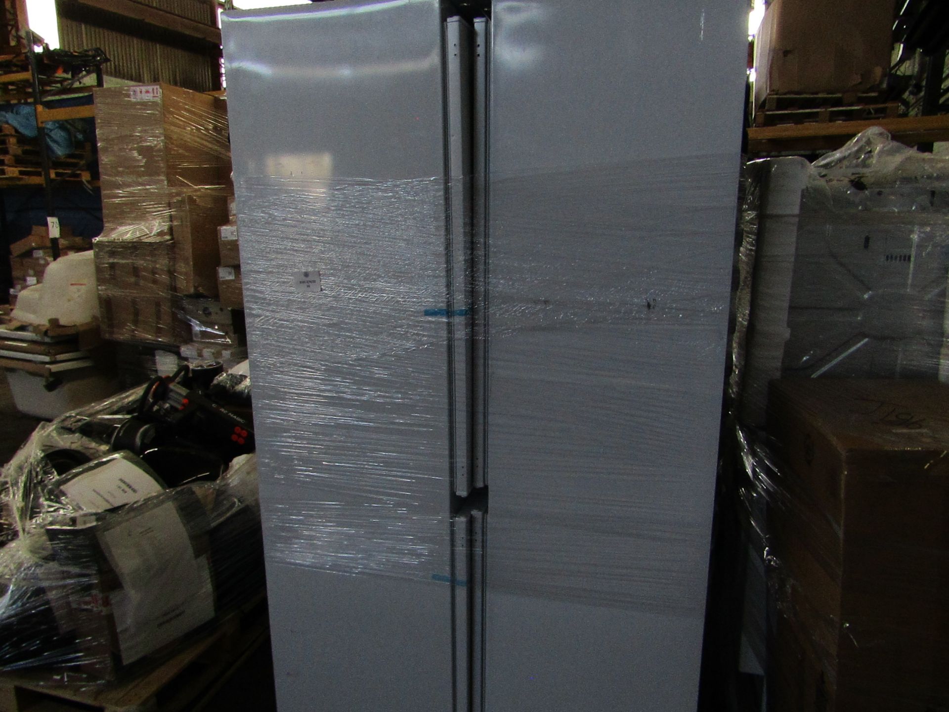 PALLET OF 4 X VARIOUS FRIDGE FREEZERS. ALL UNCHECKED AND UNTESTED