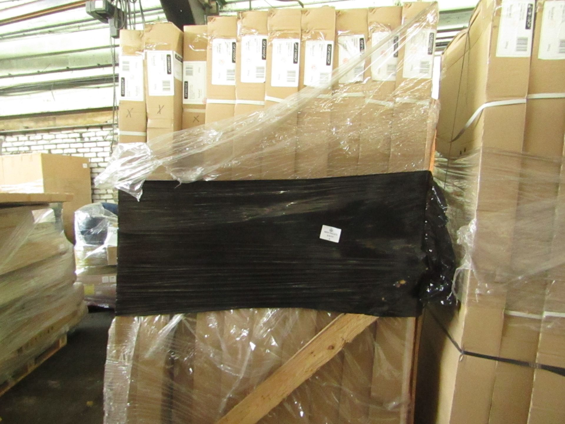 Pallet of approx 10 Glass pivot door shower parts