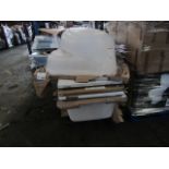 PALLET OF 5 X VARIOUS CUSTOMER RETURN BATHS. ALL UNCHECKED