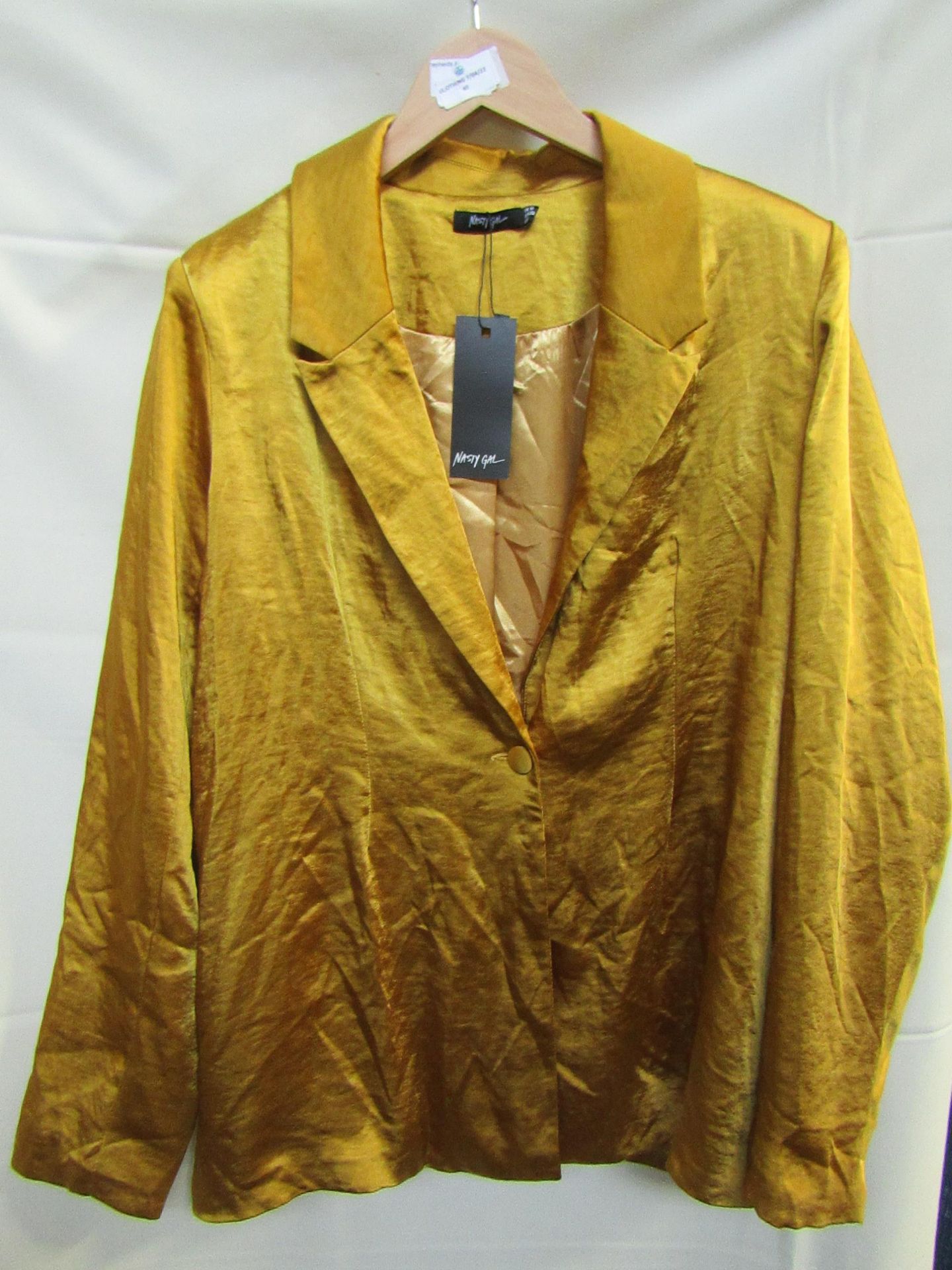 Nasty Gal glod jacket, size 10, sample