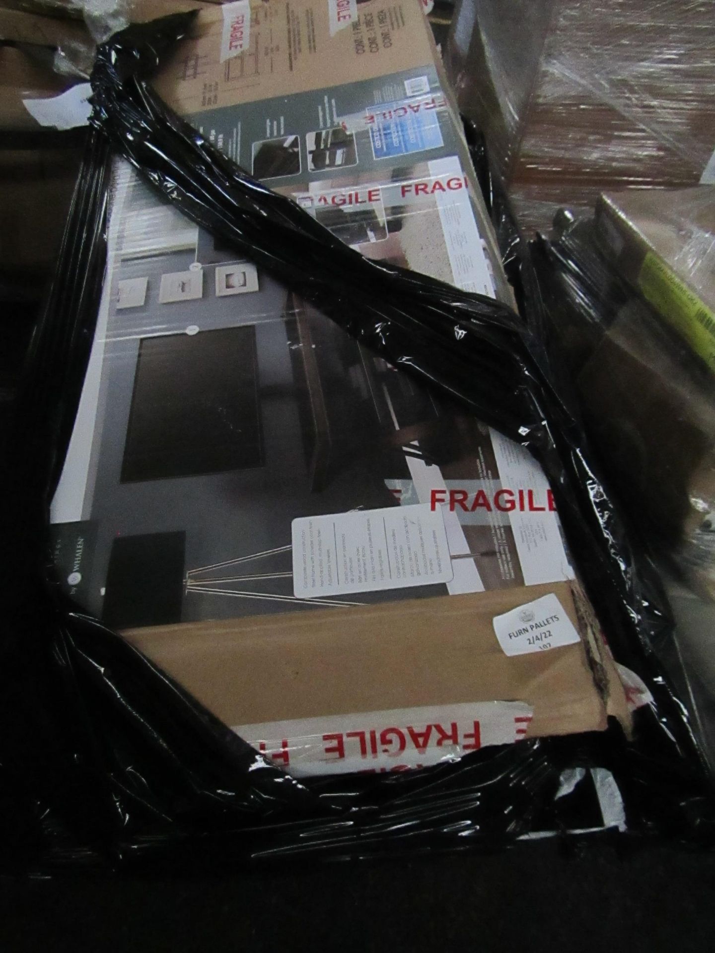 2 X COSTCO RETURNS BAYDSIDE 2 IN 1 TV STANDS. BOTH MISSING PARTS.