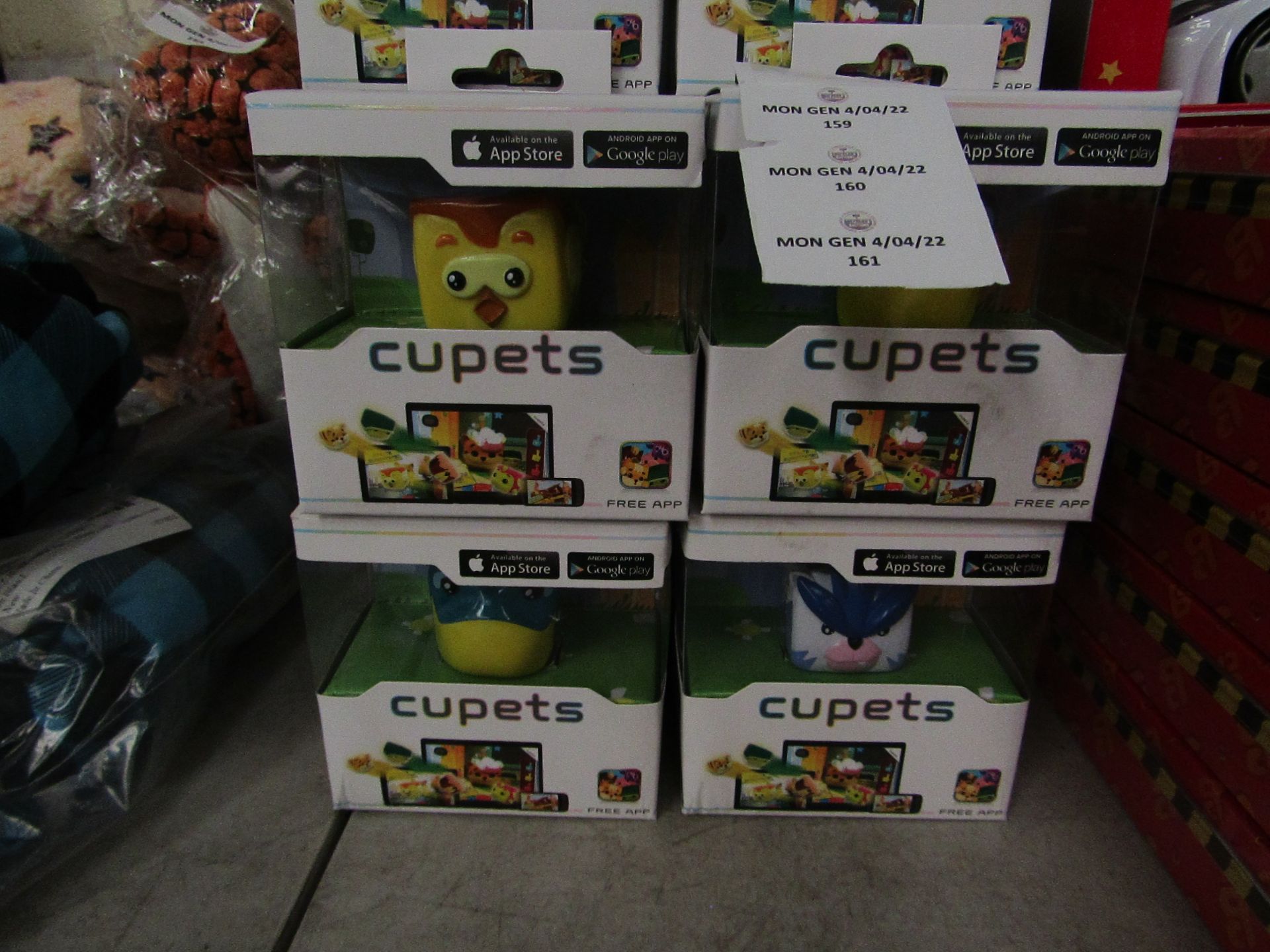 4x Cupets - Compatible App Toy ( Please Note Will Be Picked At Random ) - New & Boxed.