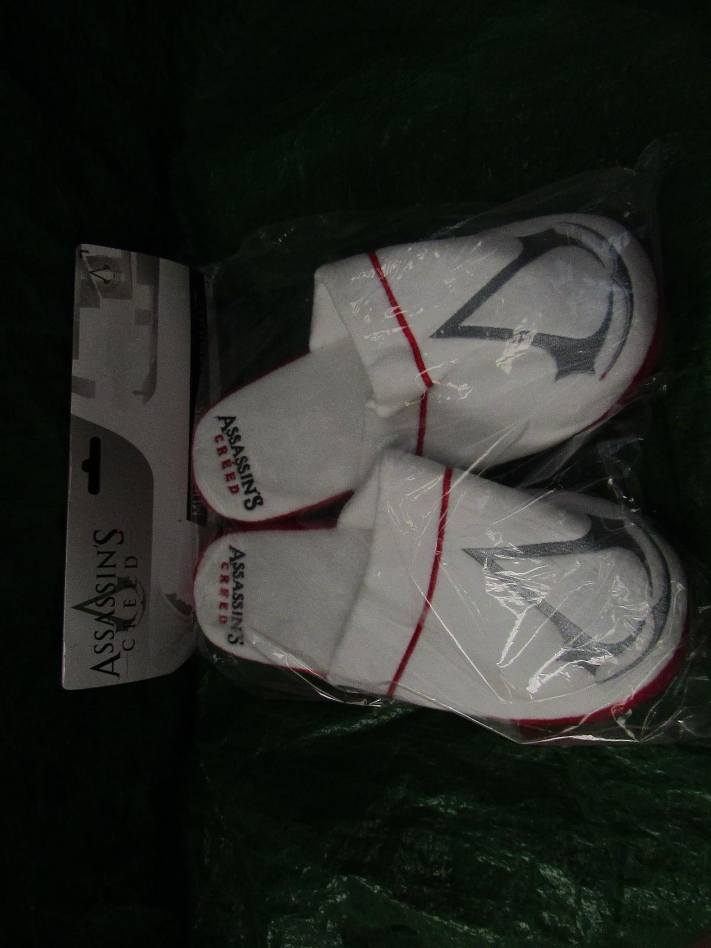 2x Assassins Creed - Anti-Slip Mule Slippers - Size 5-7 - New & Packaged.