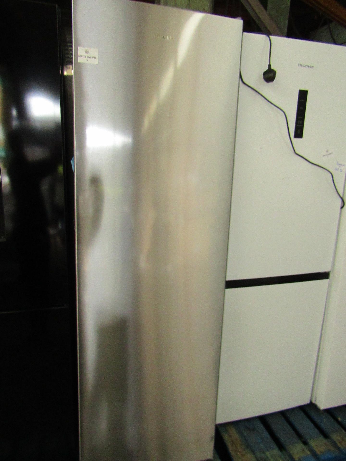 Smeg - Stainless Steel Tall Freestanding Fridge, Clean Inside & Coldness Tested Working.