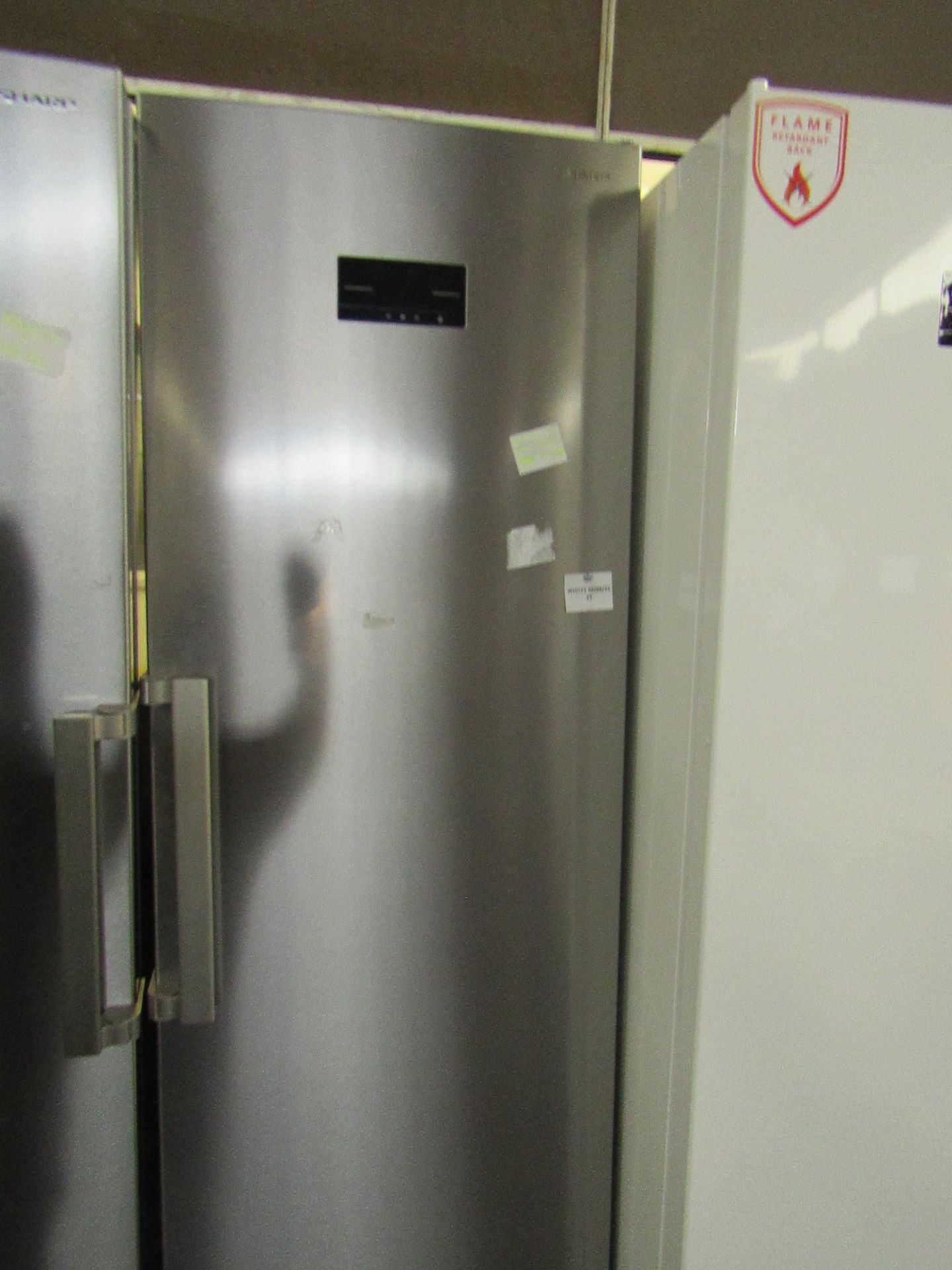 Sharp - Tall Stainless Steel Freestanding Fridge - Unable To Test Due to room temperature being