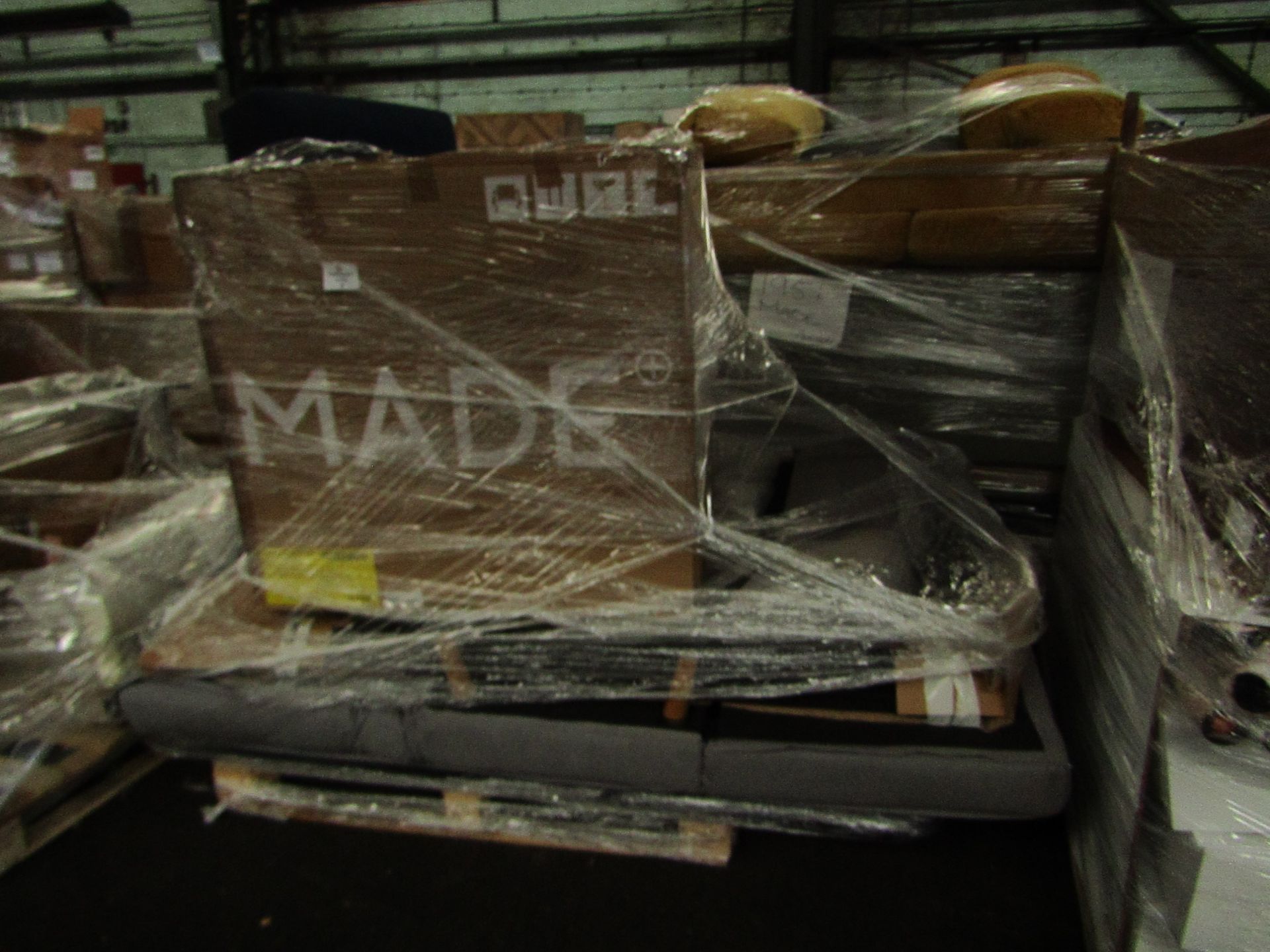 | 1X | PALLET OF FAULTY / MISSING PARTS / DAMAGED CUSTOMER RETURNS FROM MADE.COM UNMANIFESTED |