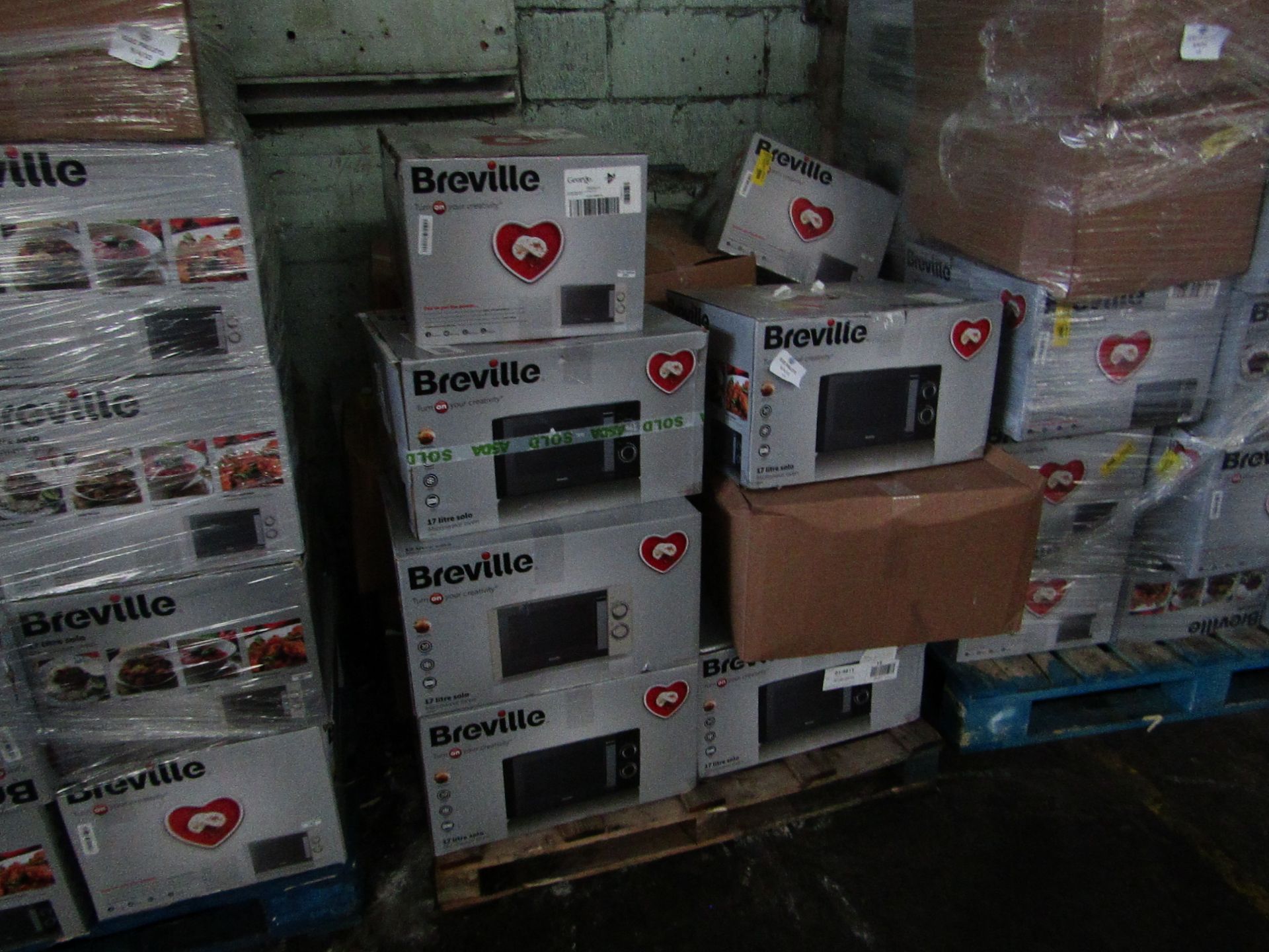 | 1X | PALLET OF APPROX 20 X RAW CUSTOMER RETURNS MICROWAVES ALL BOXED BUT SOME IN NON ORIGINAL