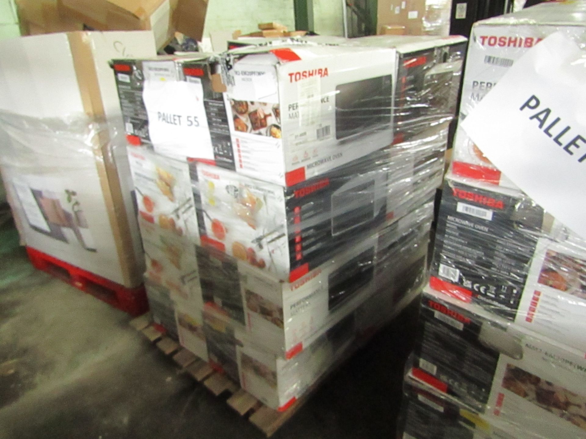 | 1X | PALLET OF APPROX 24 X RAW CUSTOMER RETURNS MICROWAVES ALL BOXED BUT SOME IN NON ORIGINAL