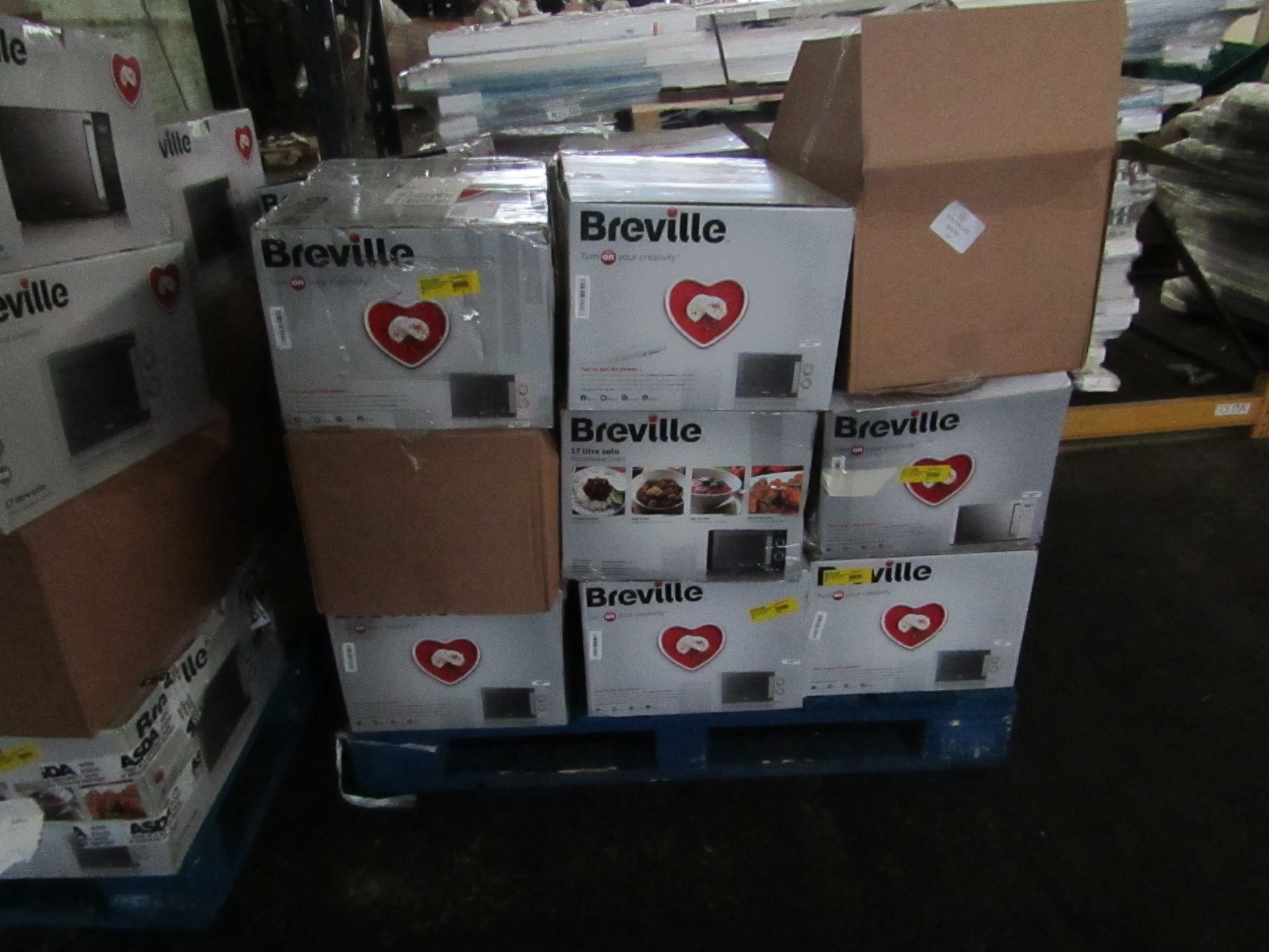 | 1X | PALLET OF APPROX 18 X RAW CUSTOMER RETURNS MICROWAVES ALL BOXED BUT SOME IN NON ORIGINAL