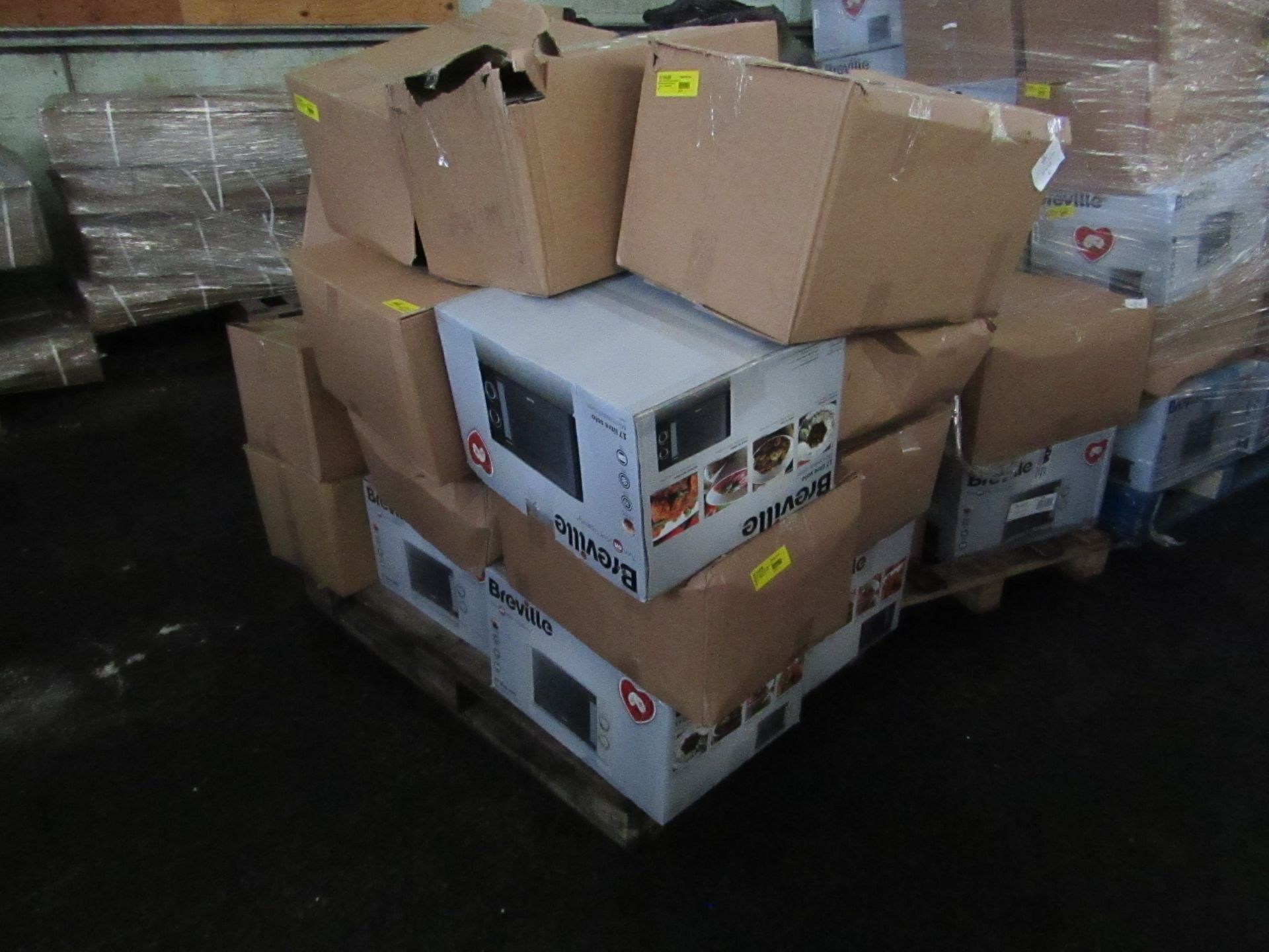 | 1X | PALLET OF APPROX 18 X RAW CUSTOMER RETURNS MICROWAVES ALL BOXED BUT SOME IN NON ORIGINAL