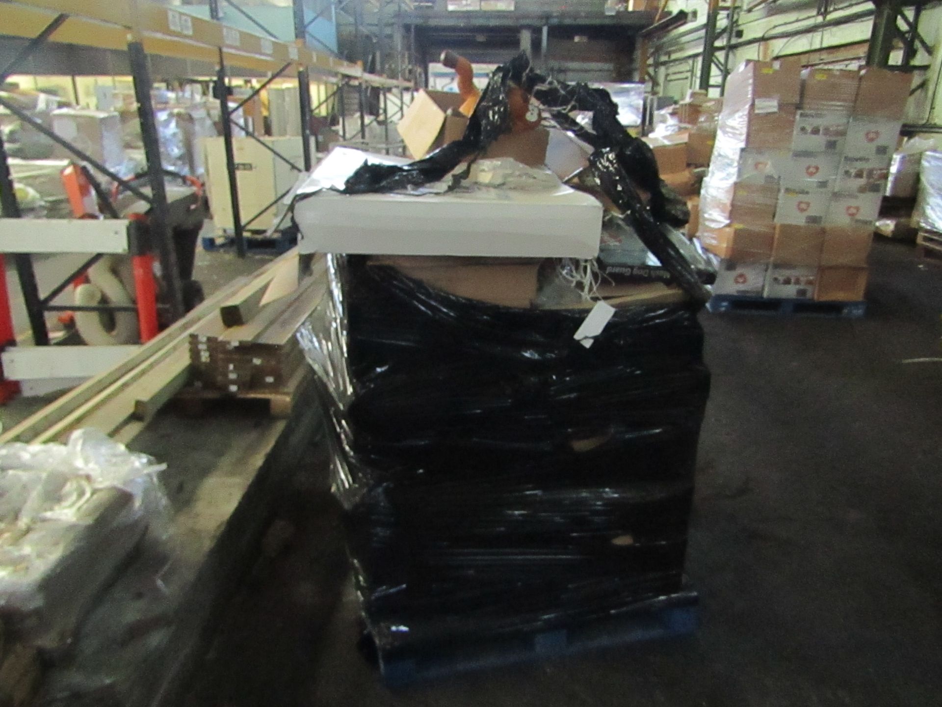 LARGE PALLET CONTAINING MIXED FANCY GOODS. ALL UNCHECKED