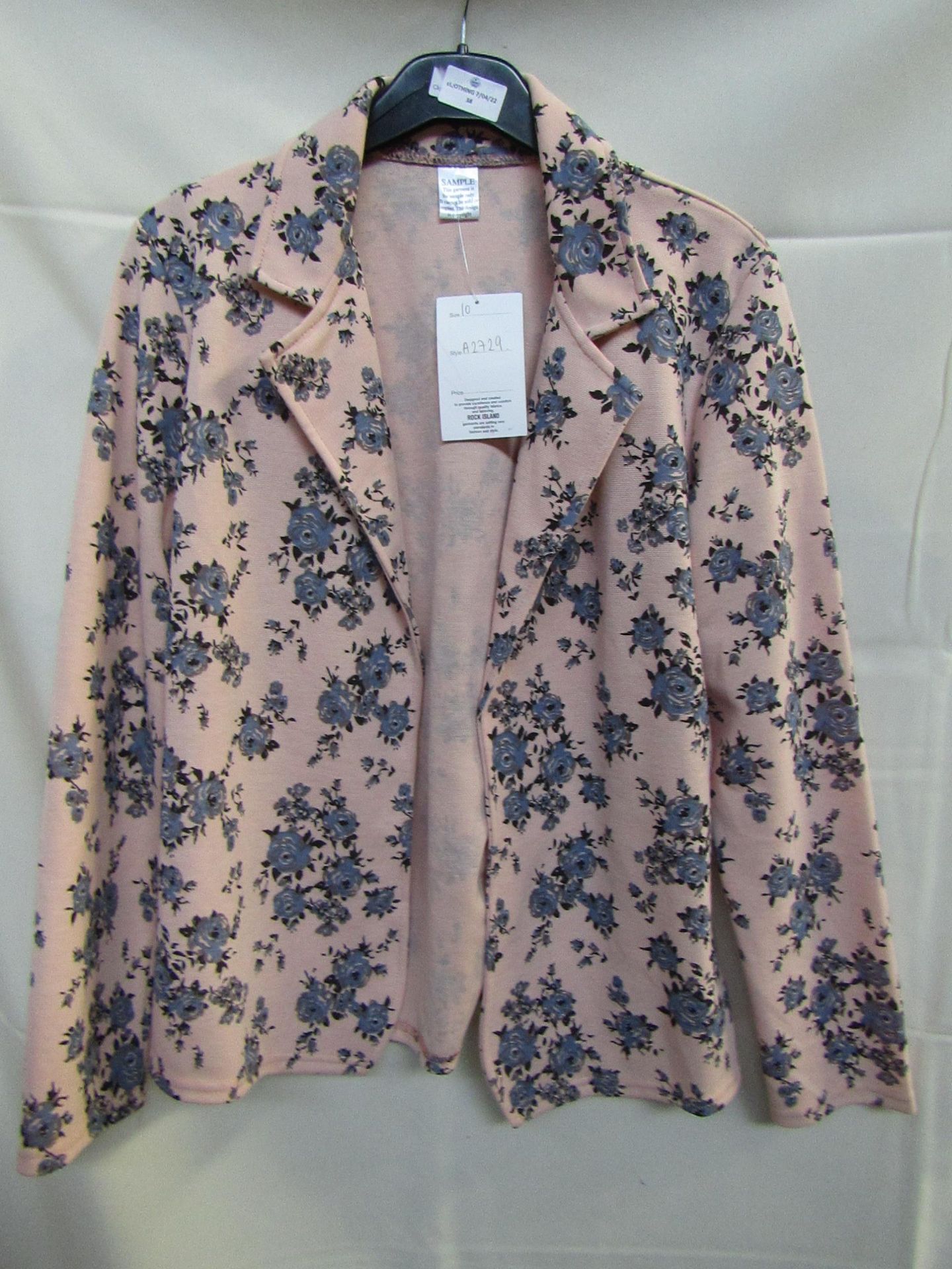 Unbranded Floral Print jacket, size 10, sample