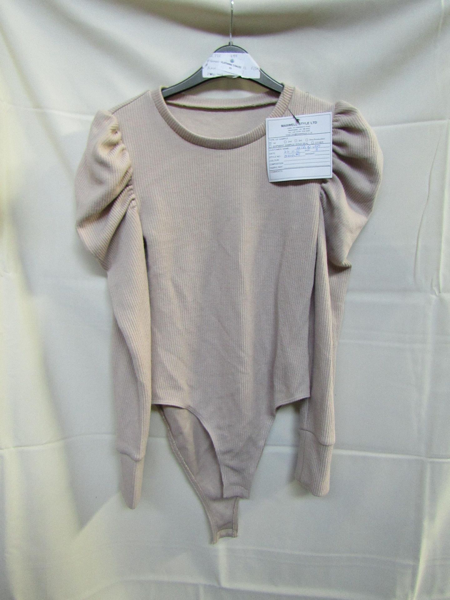 Unbranded knitted Body Suit top, size 8, sample