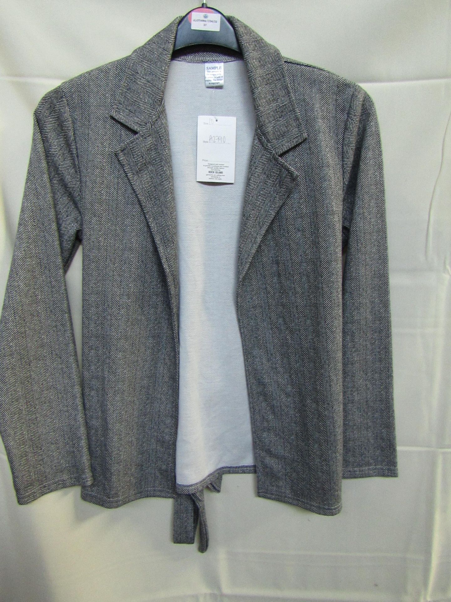 Unbranded Herringbone print jacket, size 10,