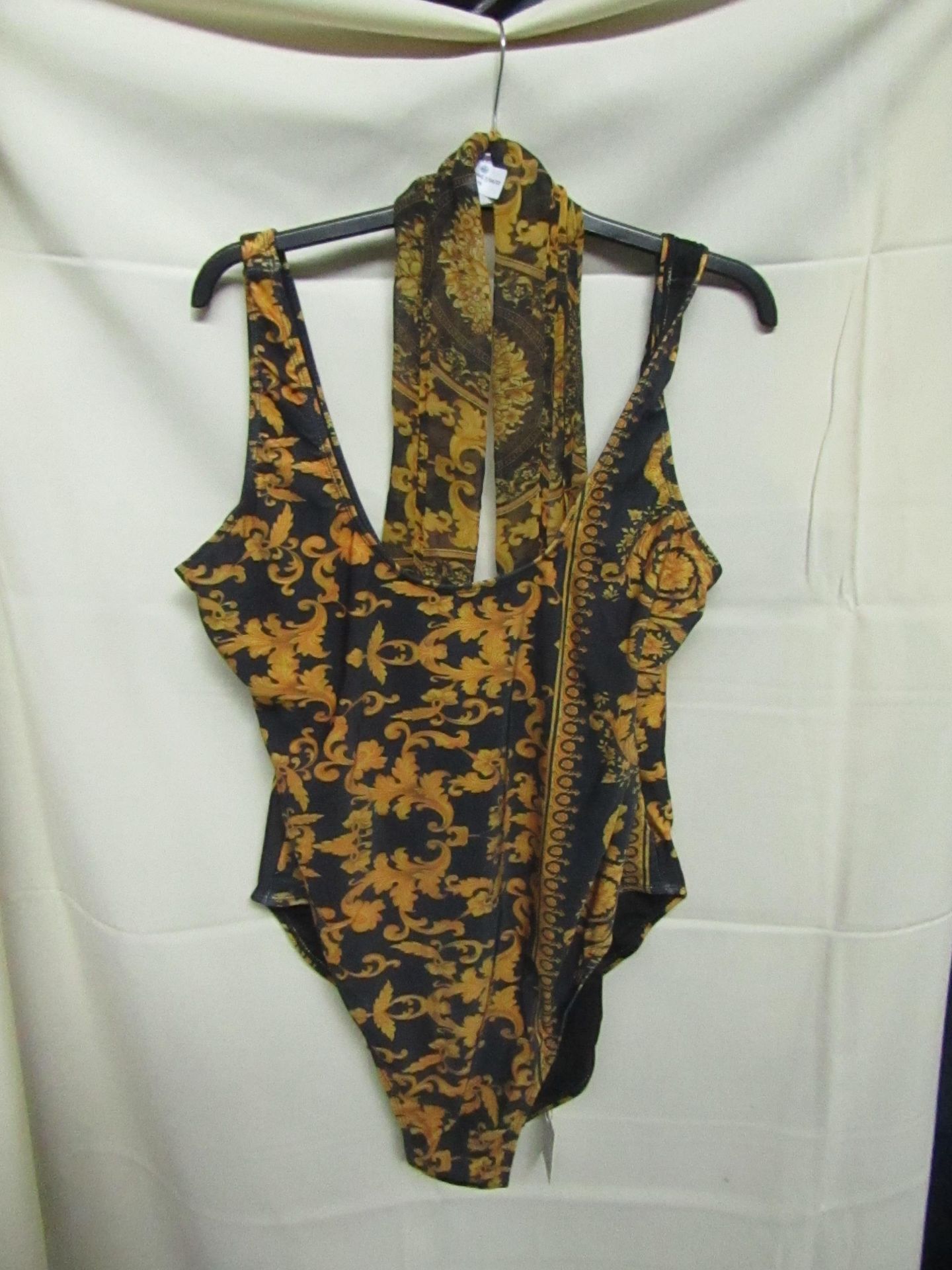 boo Hoo Ladies Swimming costume and hair tie up, size 24, sample