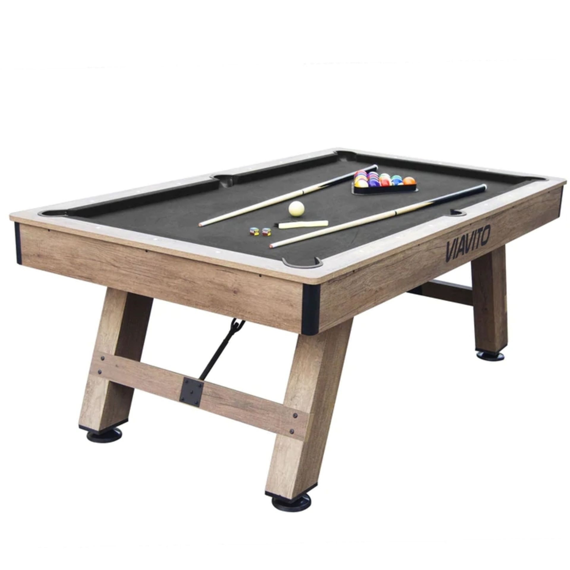 1 x Sweatband Viavito PT500 7ft Pool Table WOOD WITH BLACK CLOTH SURFACE RRP £549.00 SKU SWE-APG-