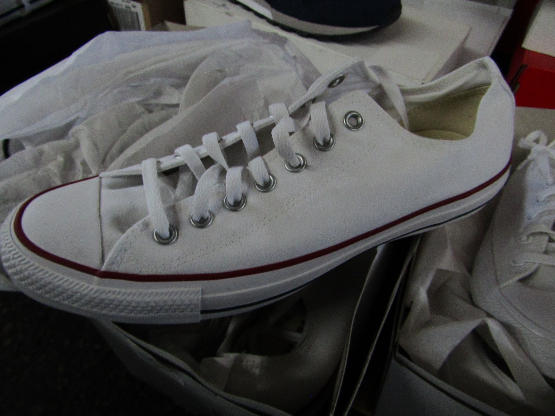 Converse All star white canvas trainers, new size 11