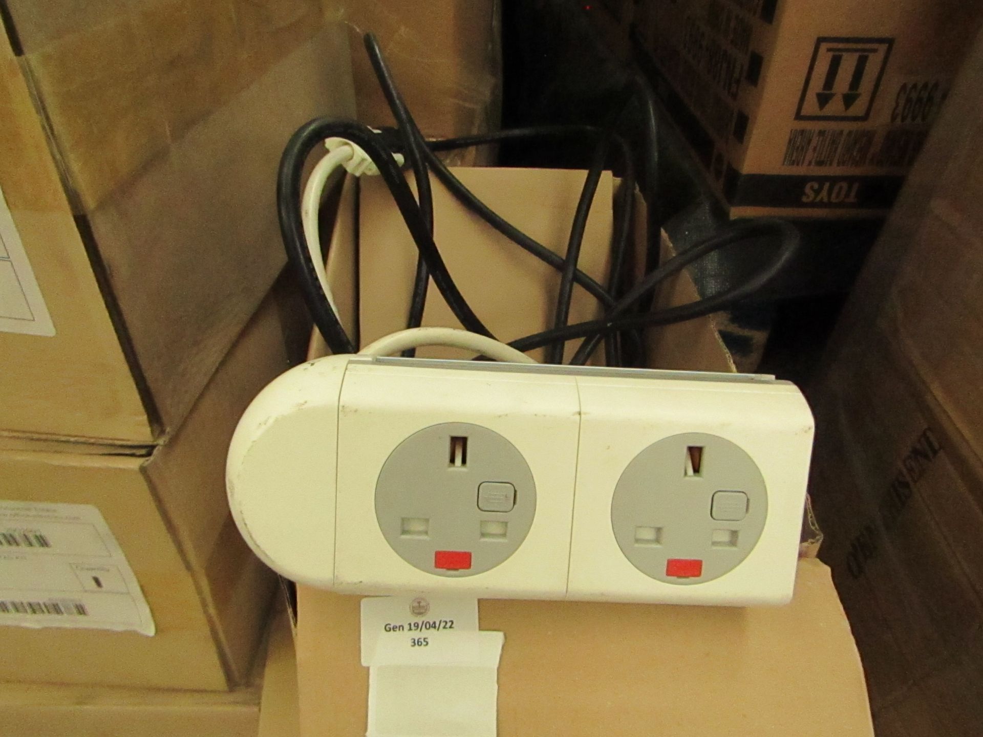 2x Office Electricals - Polar Ice 2-Piece Extention Lead - Unused & Boxed.