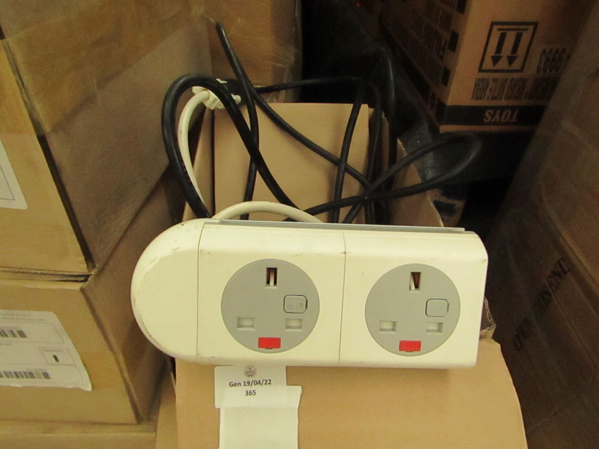 2x Office Electricals - Polar Ice 2-Piece Extention Lead - Unused & Boxed.