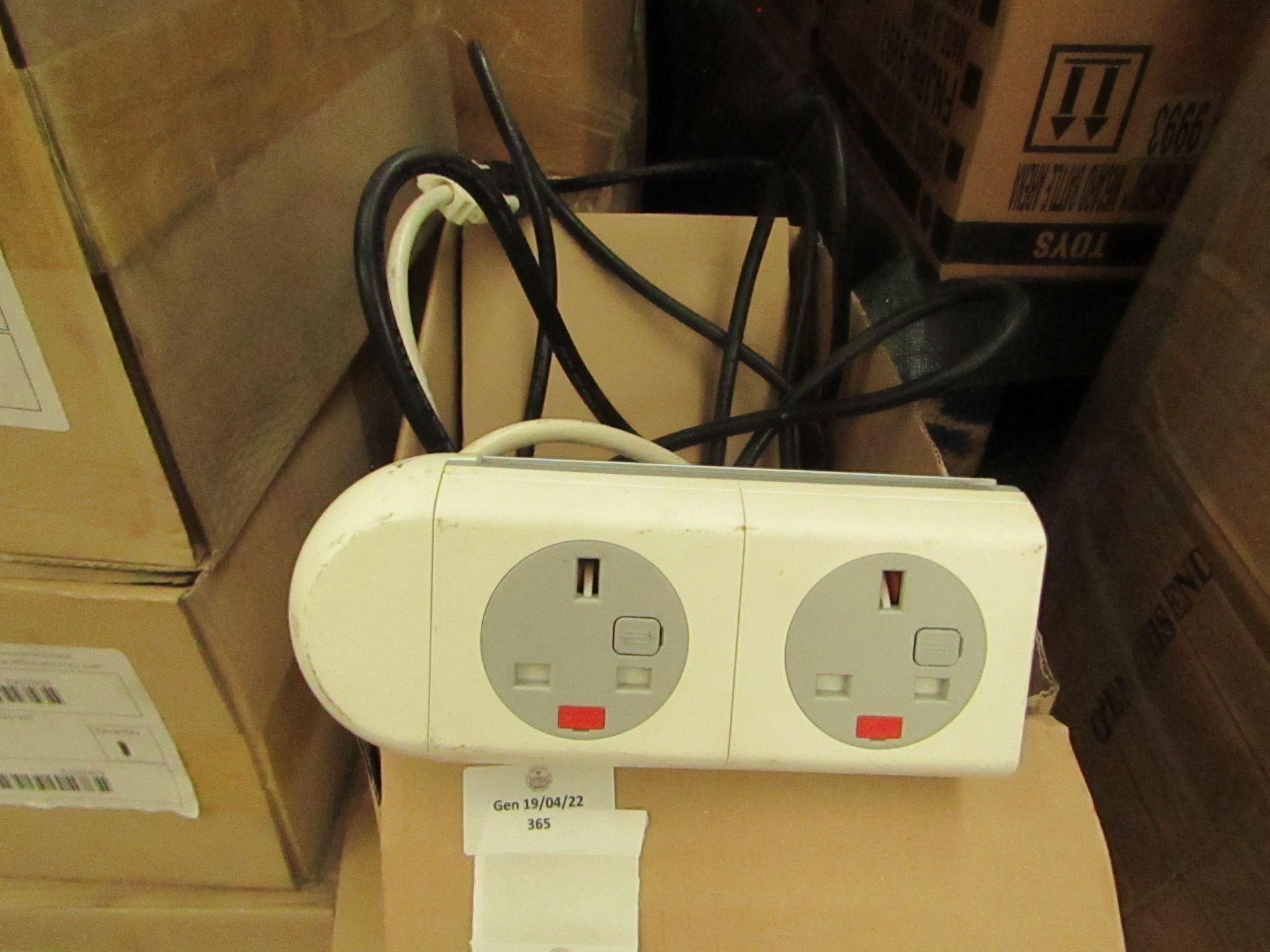 2x Office Electricals - Polar Ice 2-Piece Extention Lead - Unused & Boxed.