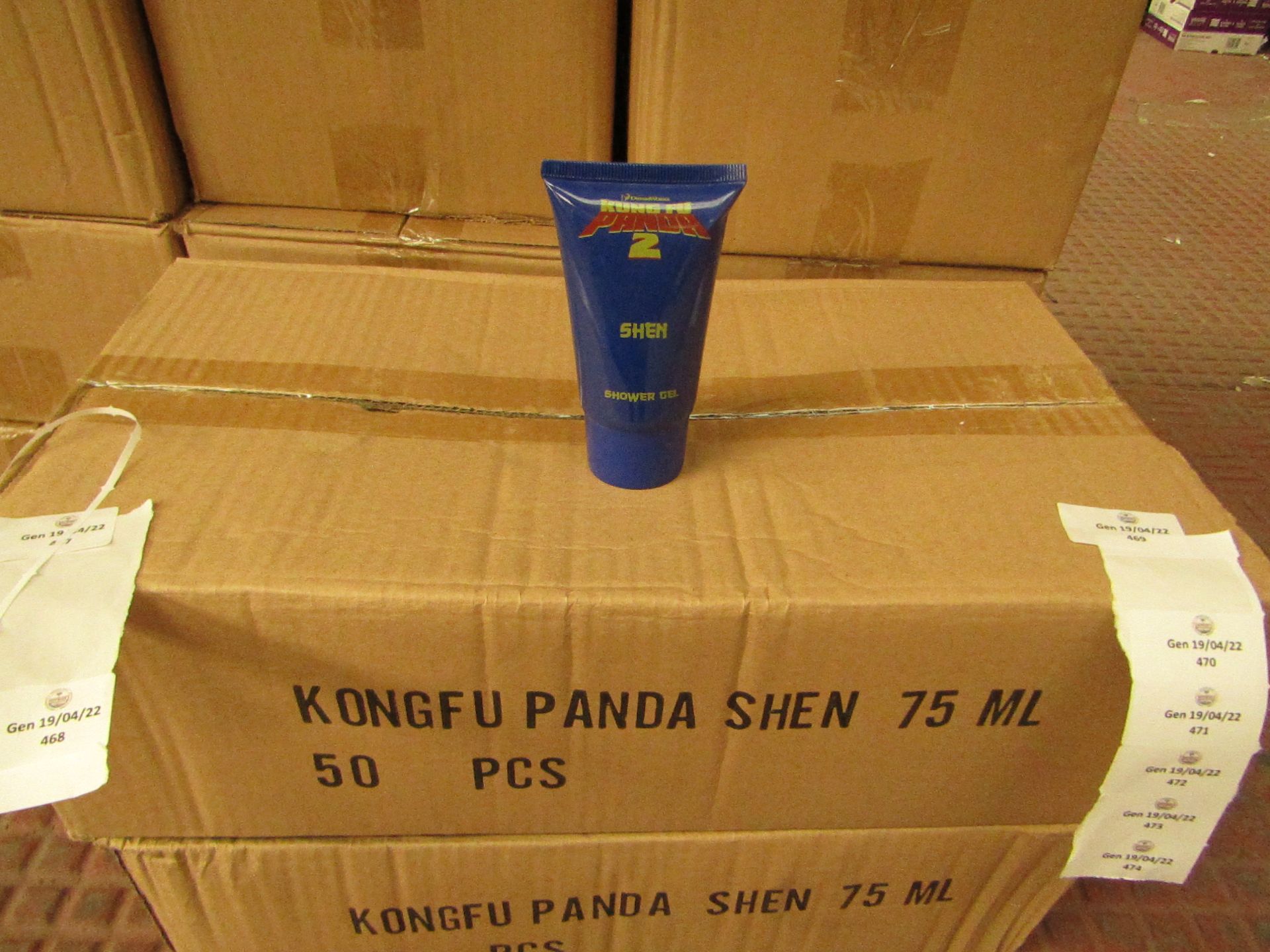 50x Kung Fu Panda - SHEN Shower Gel - 75ml - New & Boxed.