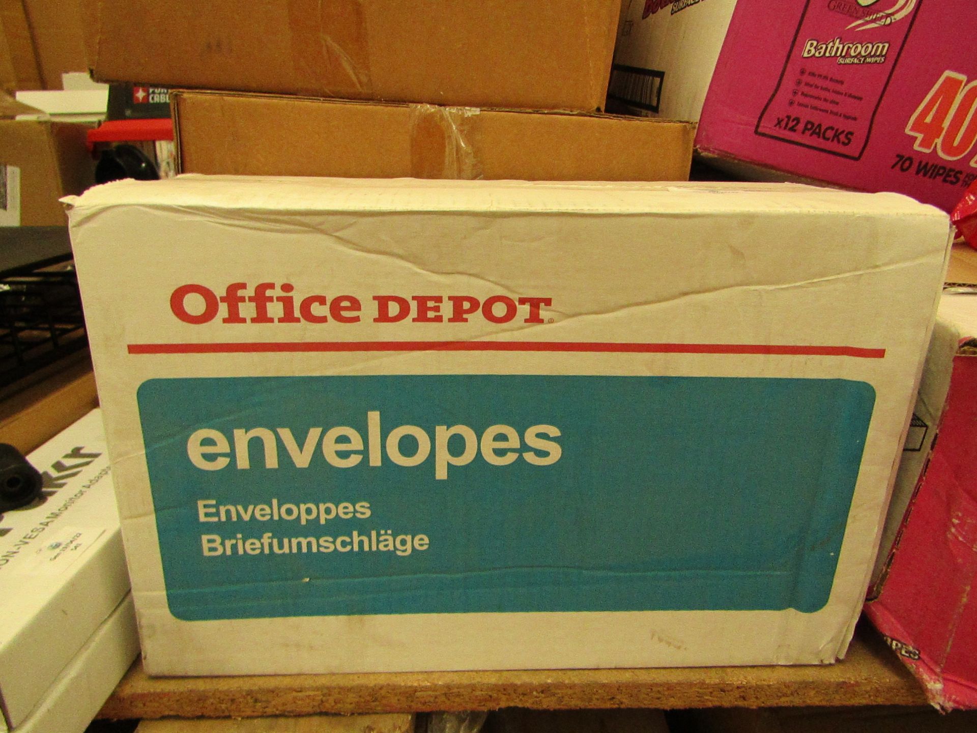 Office Depot - Manilla Pocket Envelopes ( 250 Envelopes - 353x229mm - Peal N' Seal ) - New & Boxed.