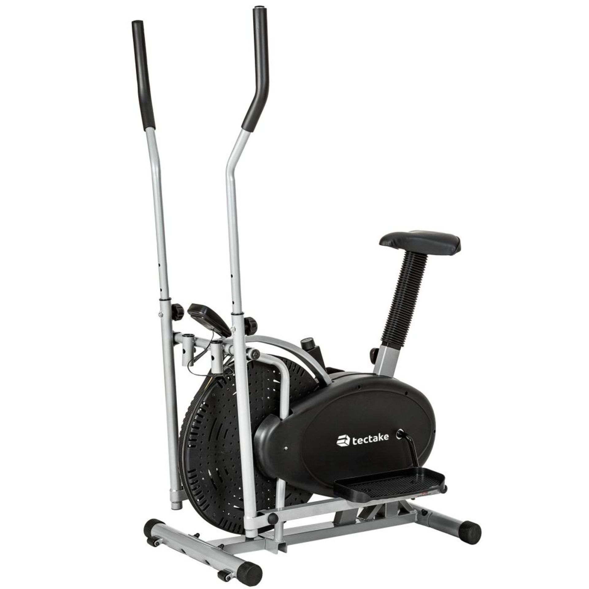 Tectake Cross Trainer &Amp; Exercise Bike With Lcd Display Black RRP œ119.99